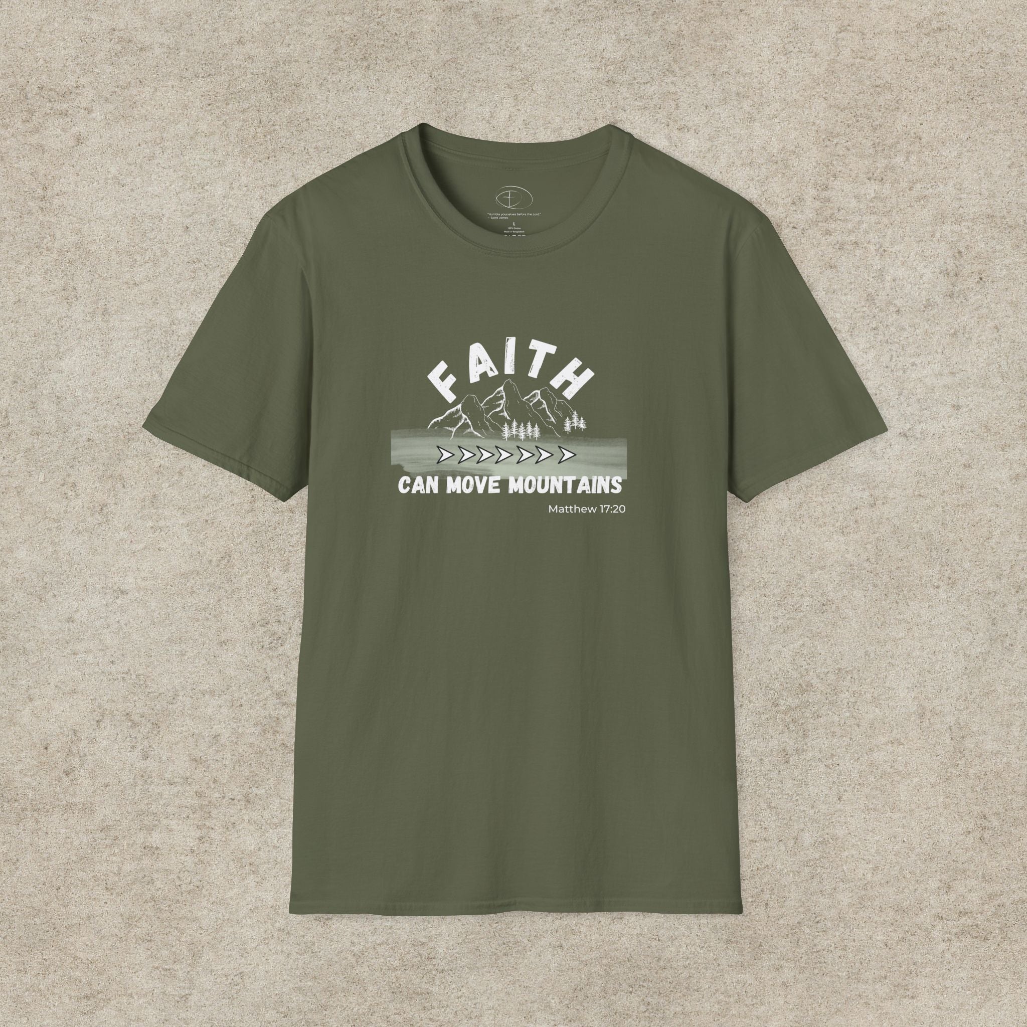 "Faith Can Move Mountains" T-shirt