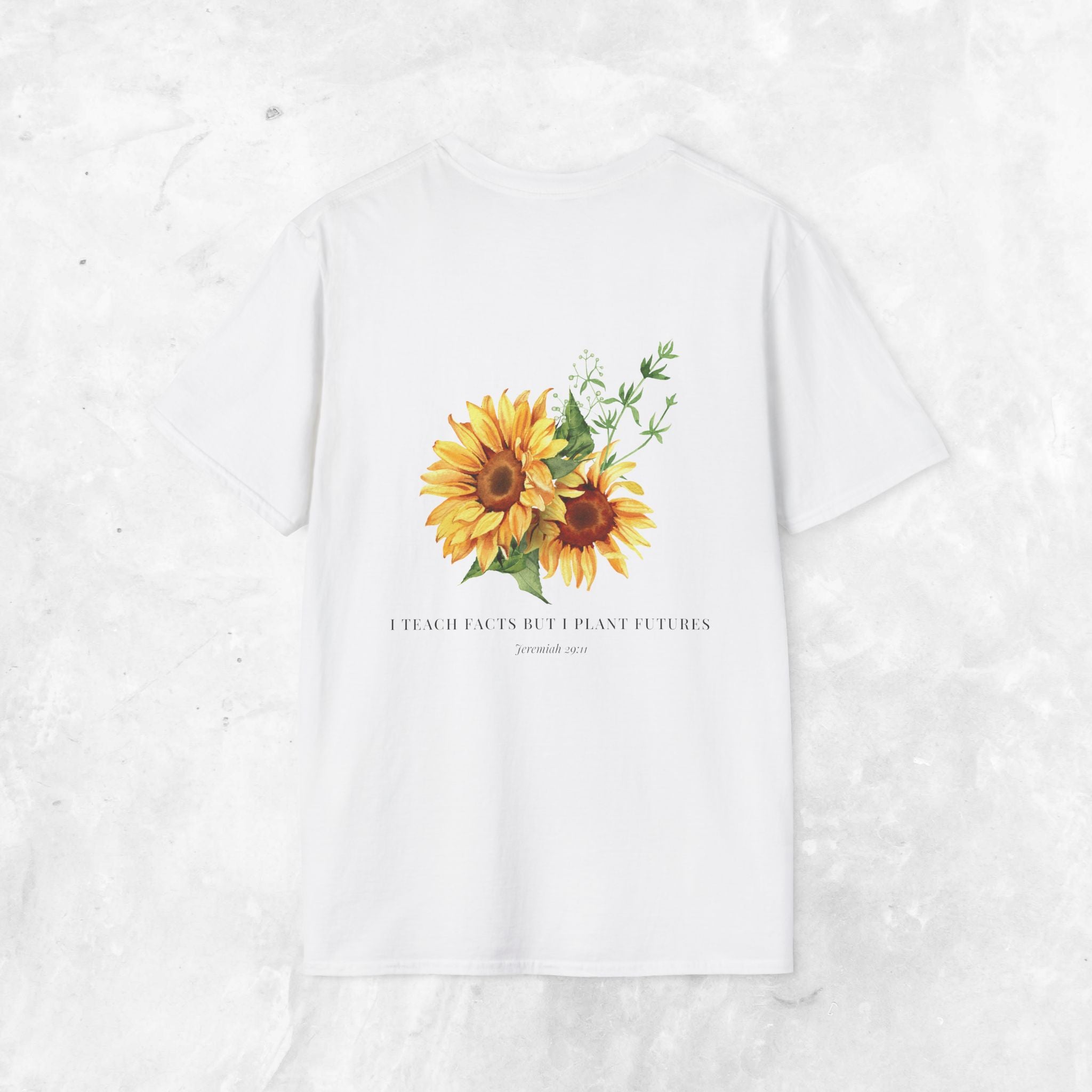 Jeremiah 29:11 T-shirt - Sunflower Back