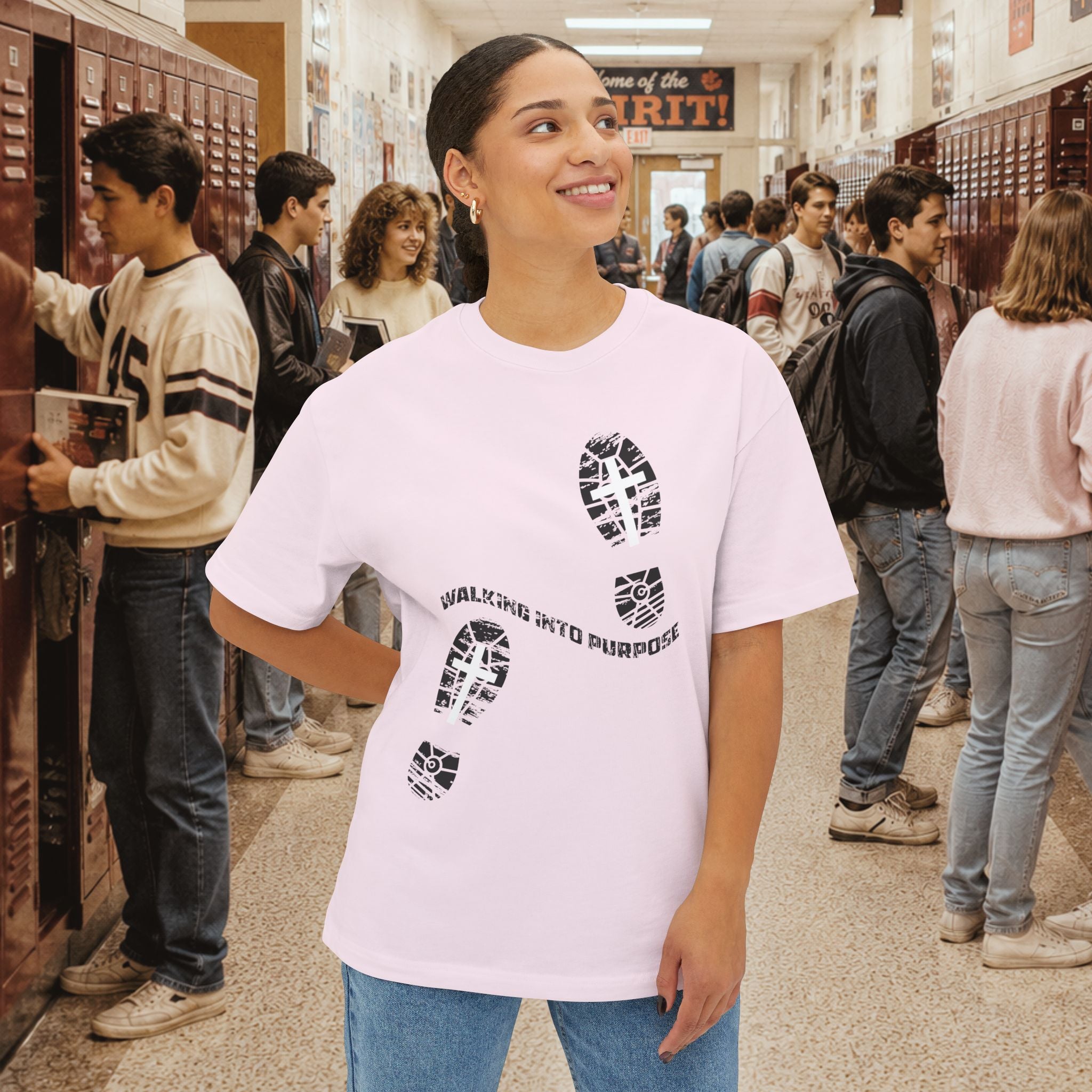 Walk Into Purpose Oversized Boxy T-Shirt