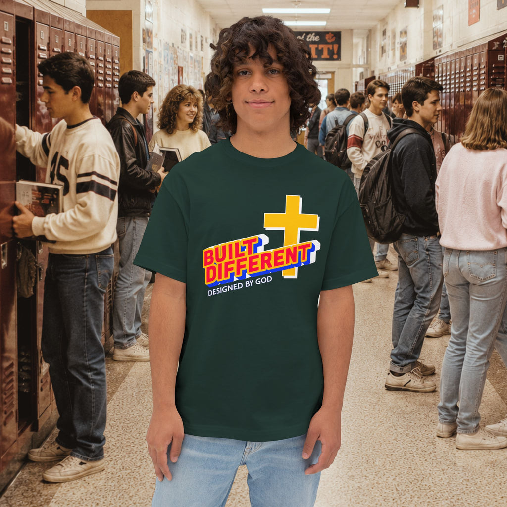 Built Different Oversized Boxy T‑Shirt