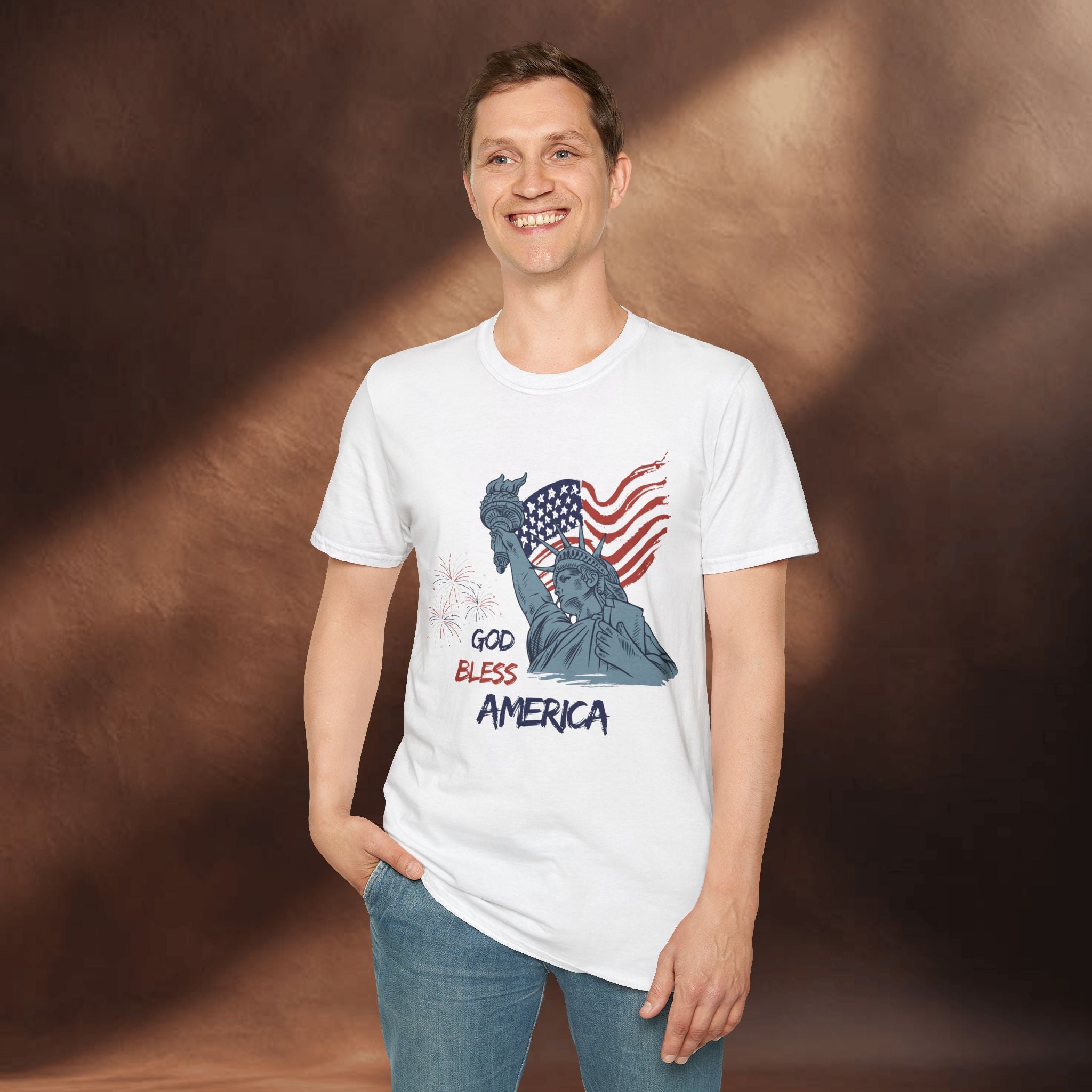 God Bless America T-Shirt White