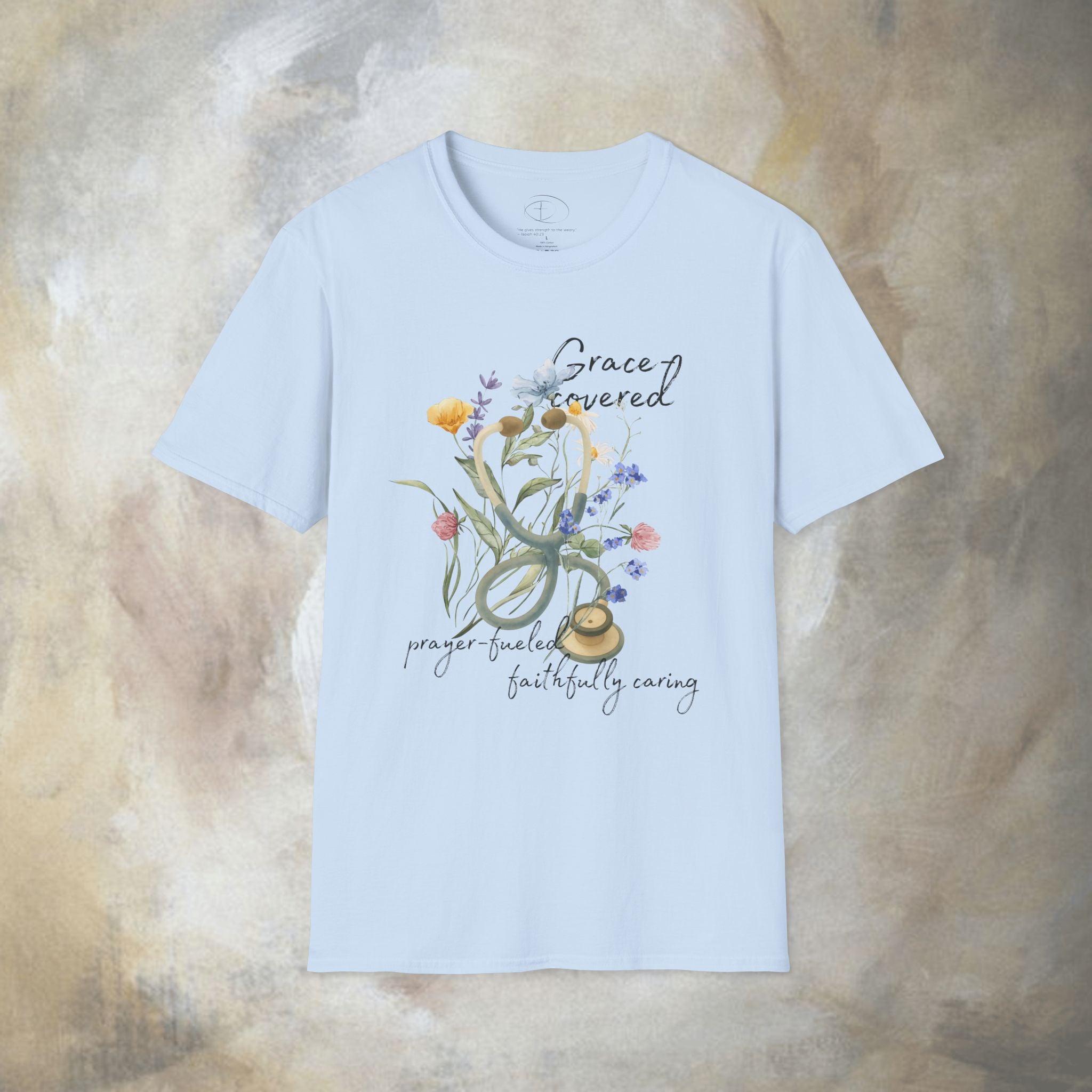 Grace covered, prayer fueled, faithfully caring T-Shirt