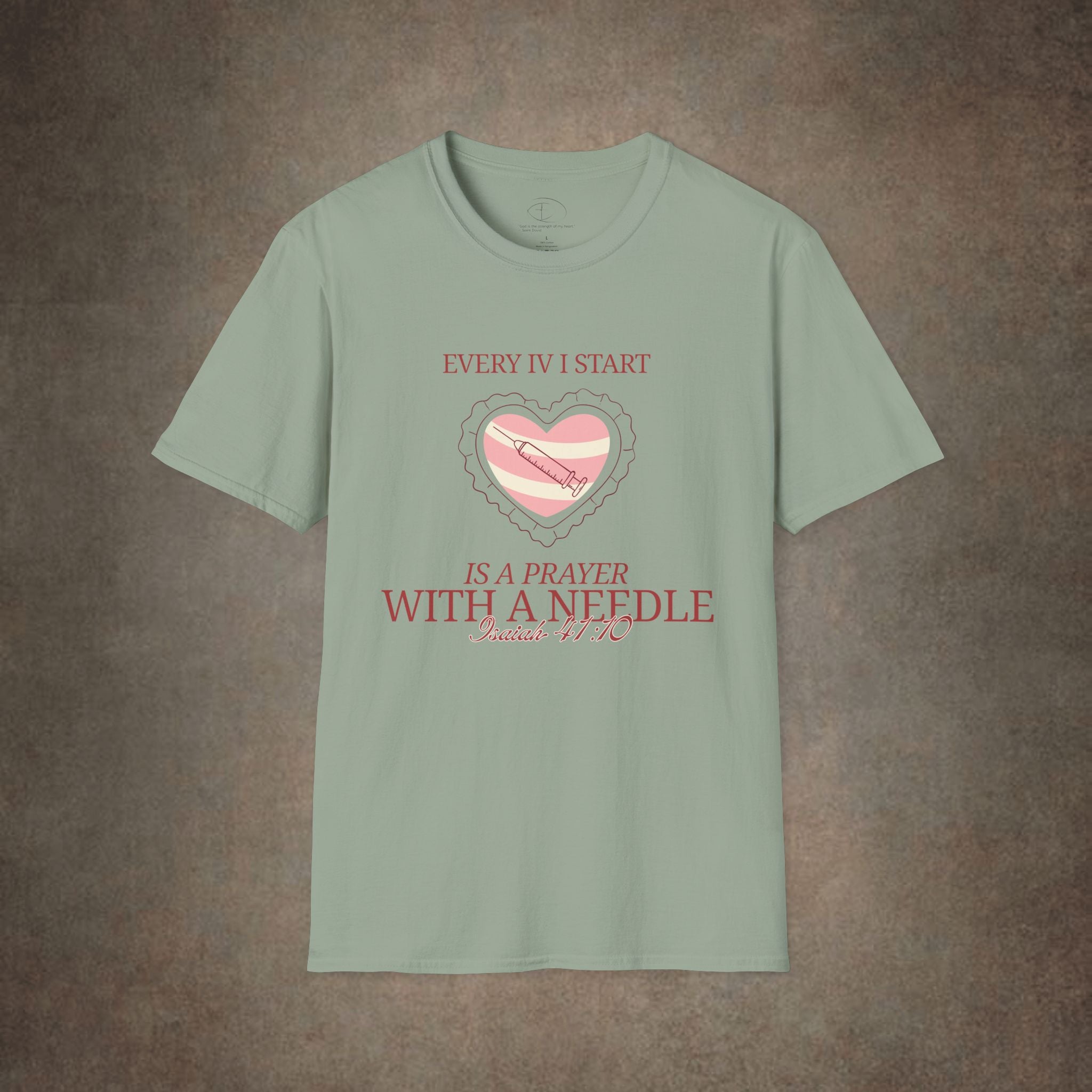 The Prayer with a needle - Isaiah 41:10 T-Shirt