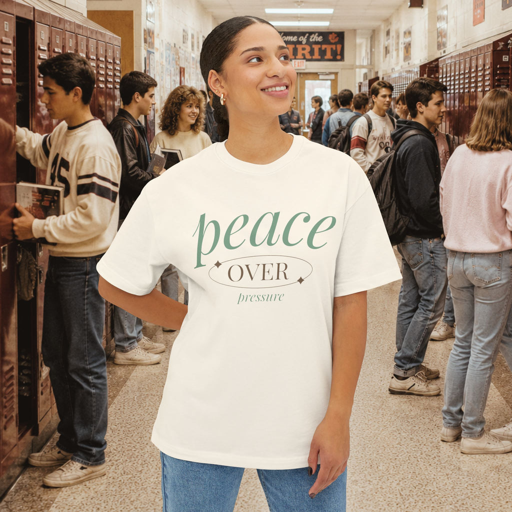 Peace Over Pressure Oversized Boxy T-Shirt