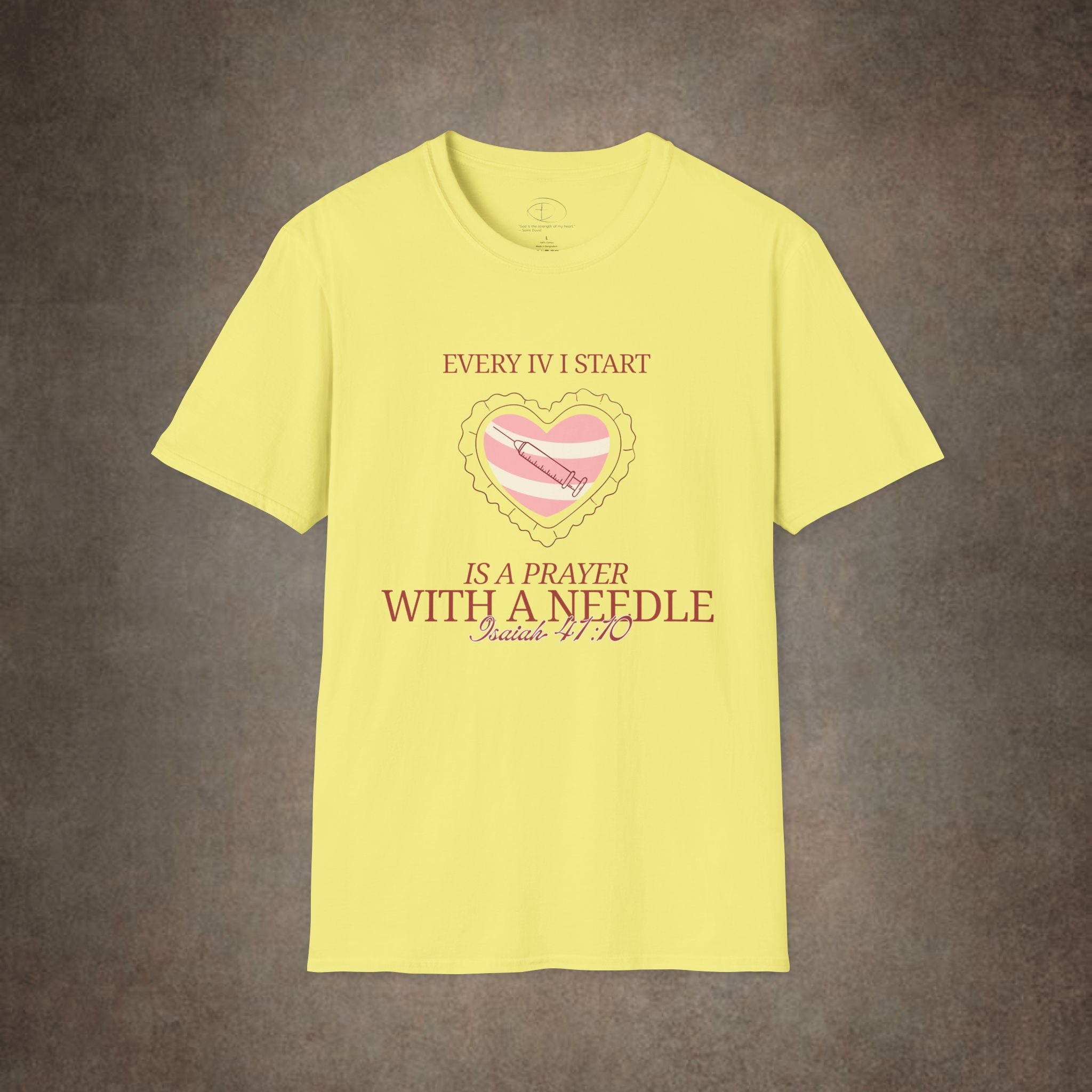The Prayer with a needle - Isaiah 41:10 T-Shirt