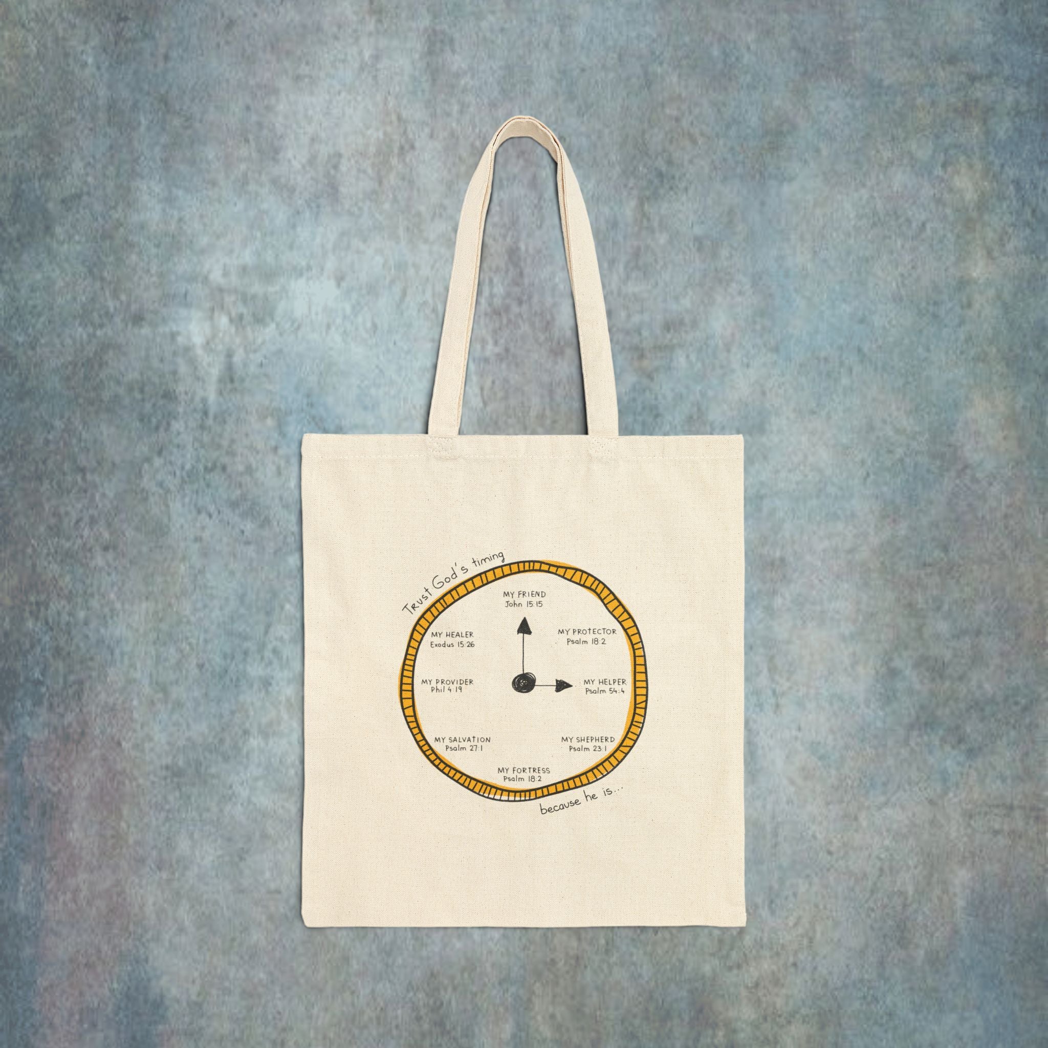 Trust God's Timing Tote Bag