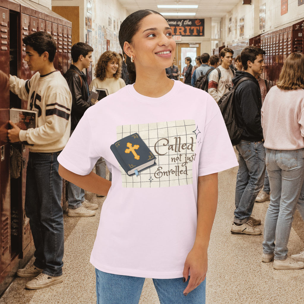 Called Not Just Enrolled Oversized Boxy T-Shirt
