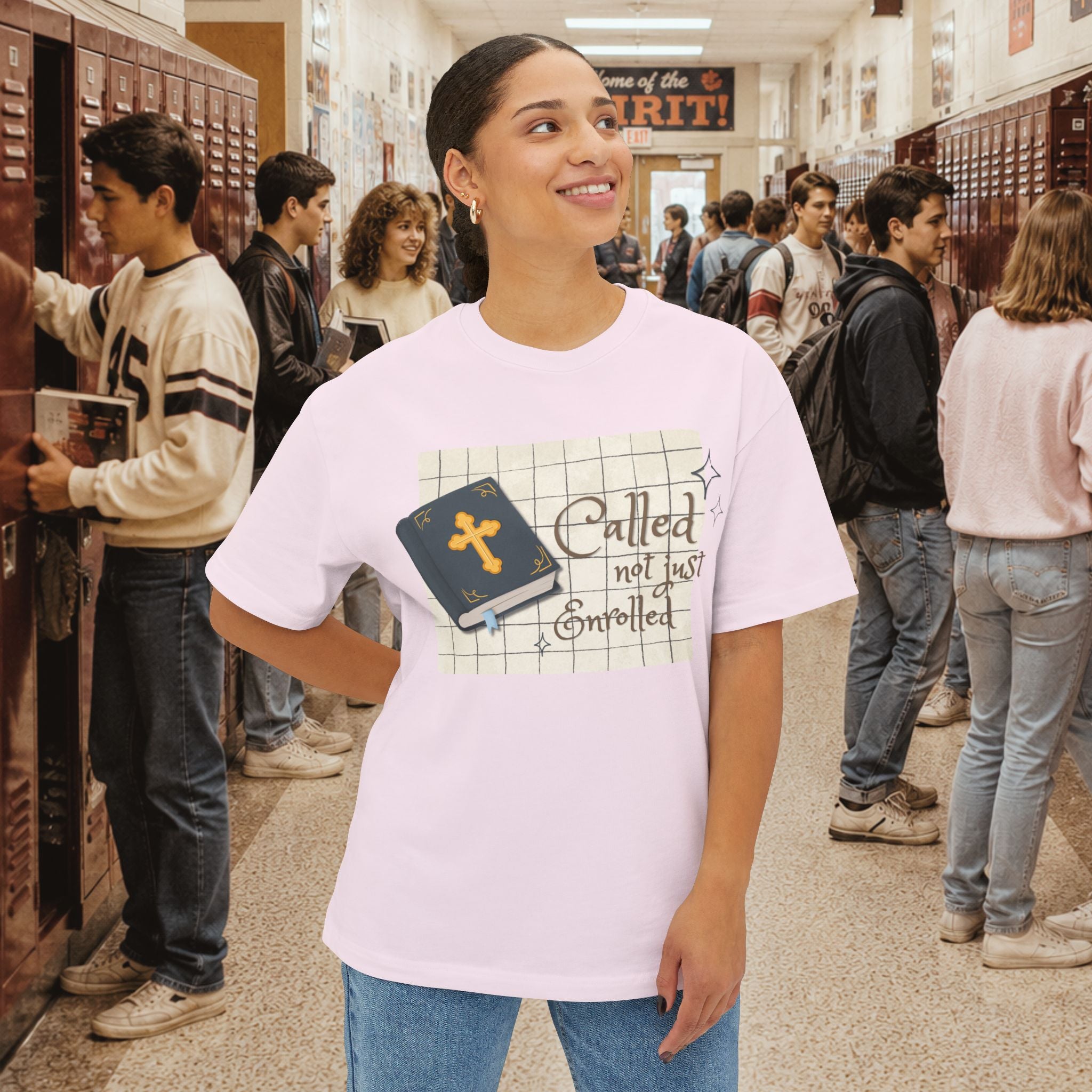 Called Not Just Enrolled Oversized Boxy T-Shirt