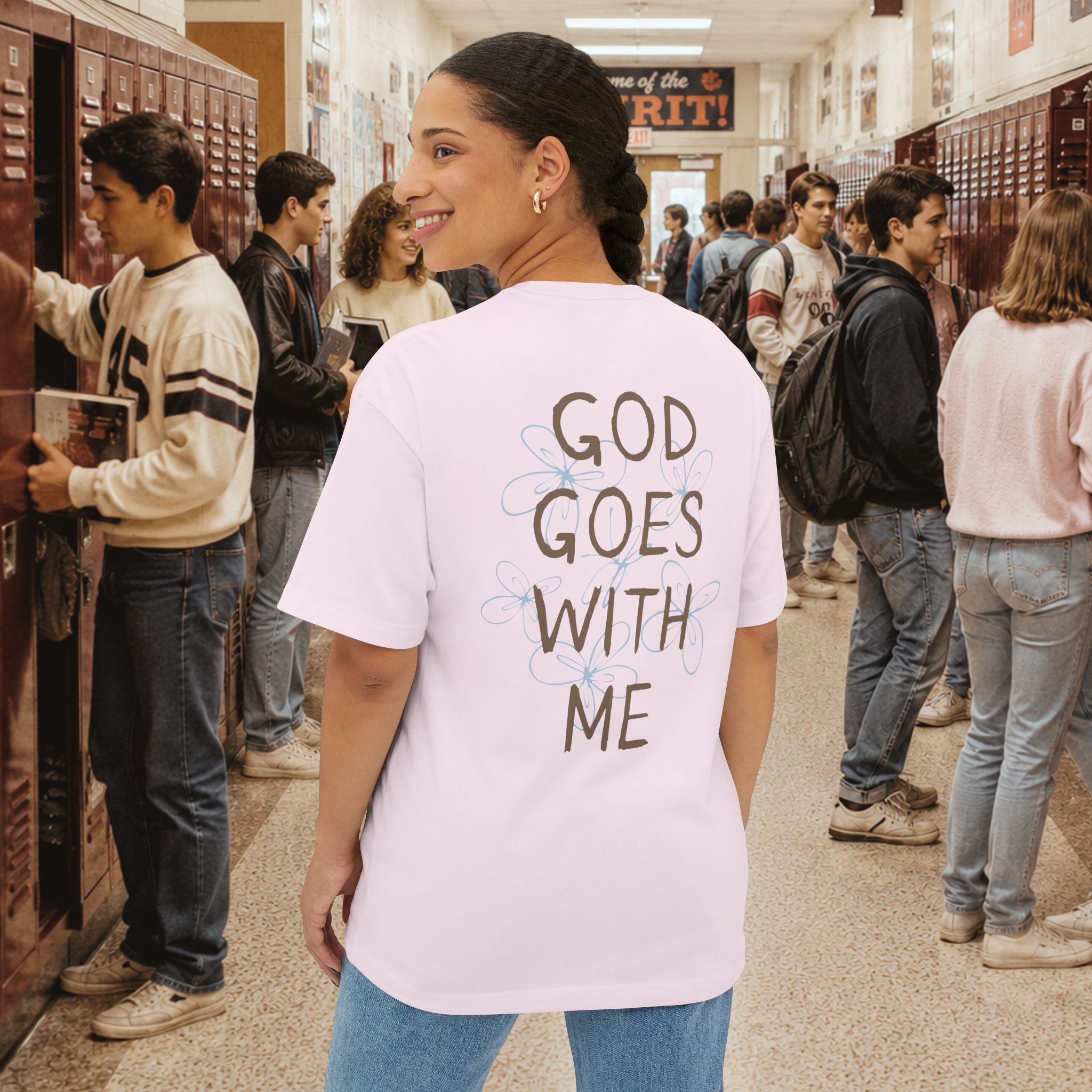 God Goes With Me Oversize T-Shirt