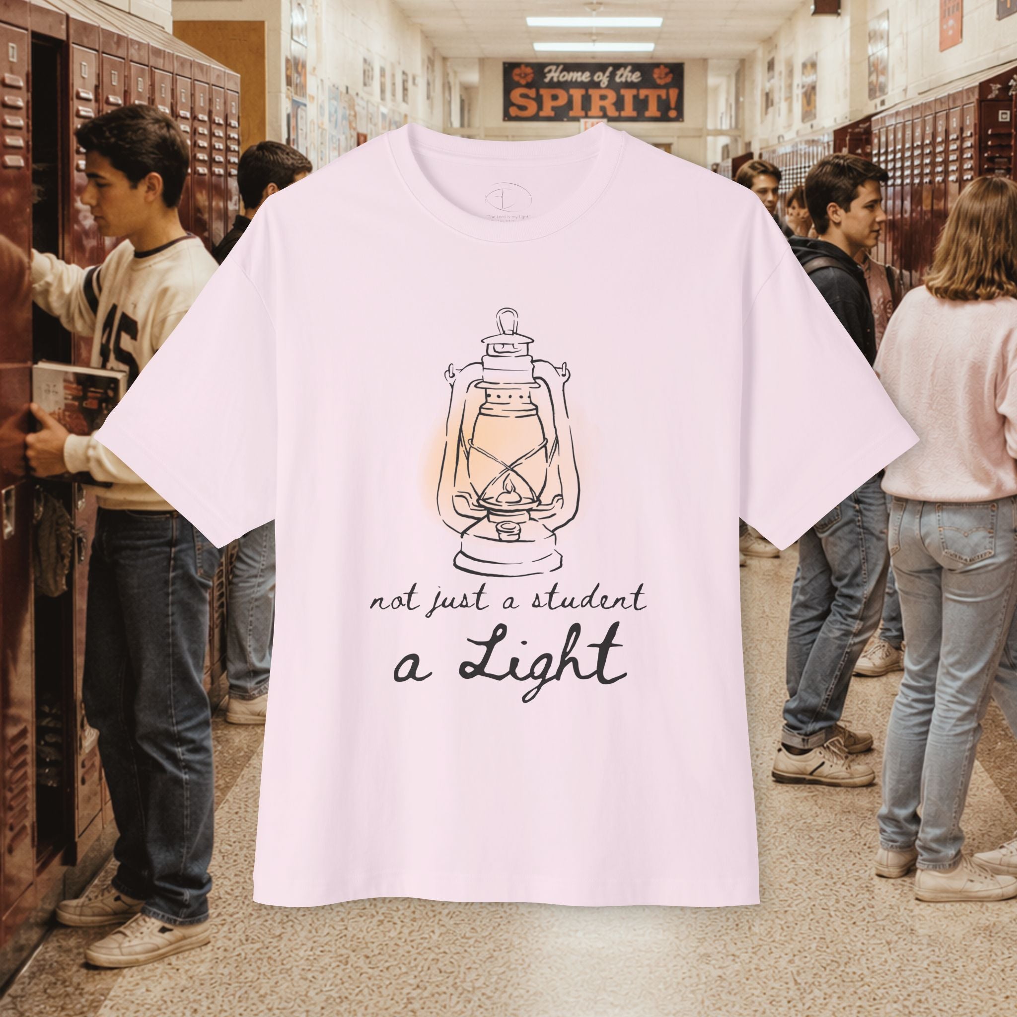"Not Just a Student, a Light" Oversized Boxy Shirt
