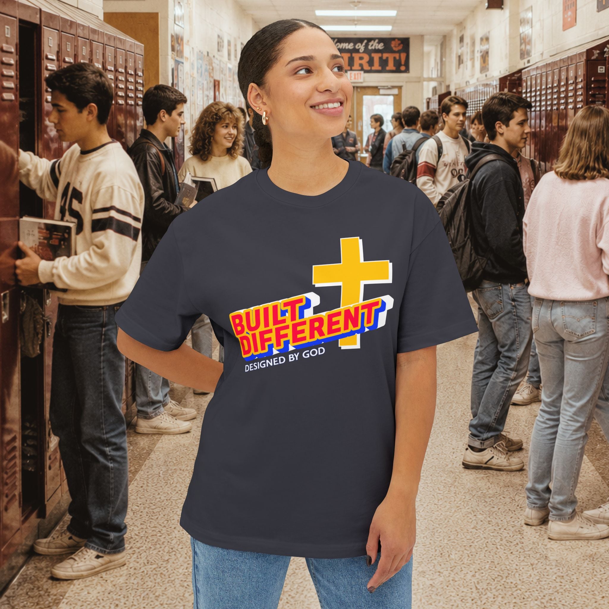 Built Different Oversized Boxy T‑Shirt