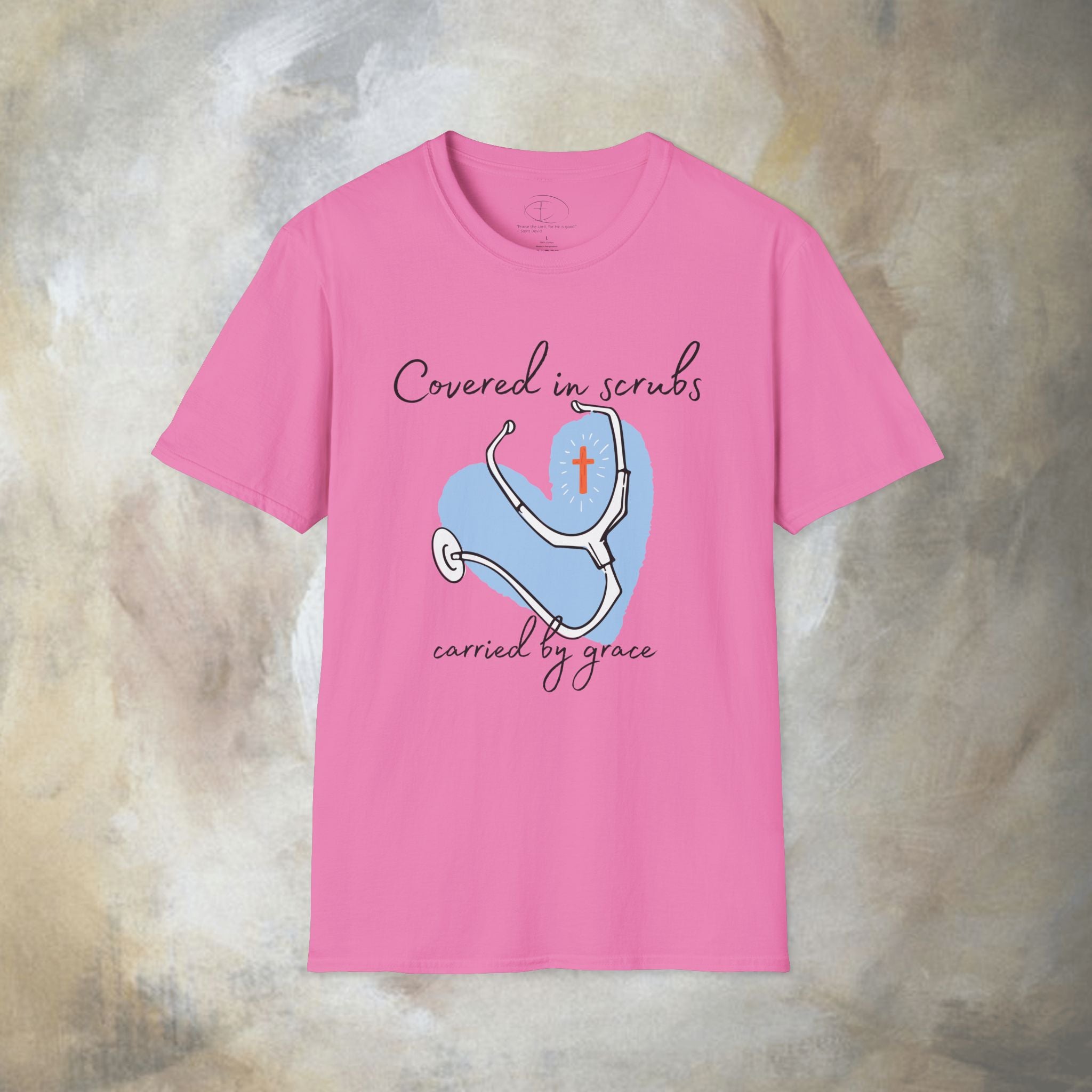 Covered in Scrubs, Carried by Grace T‑Shirt