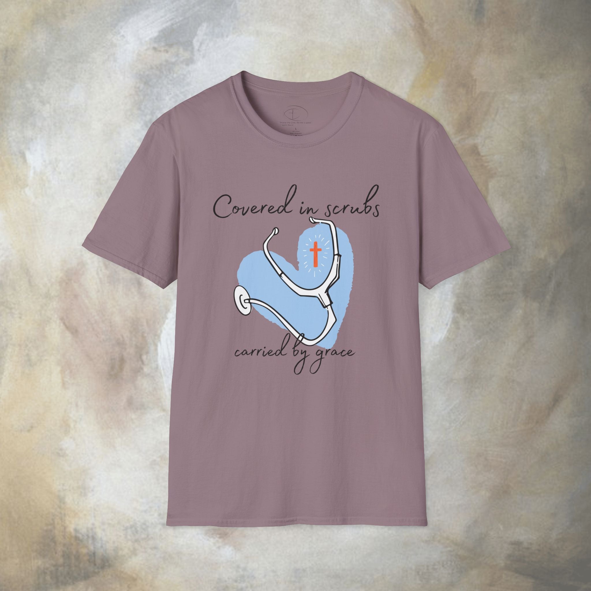 Covered in Scrubs, Carried by Grace T‑Shirt