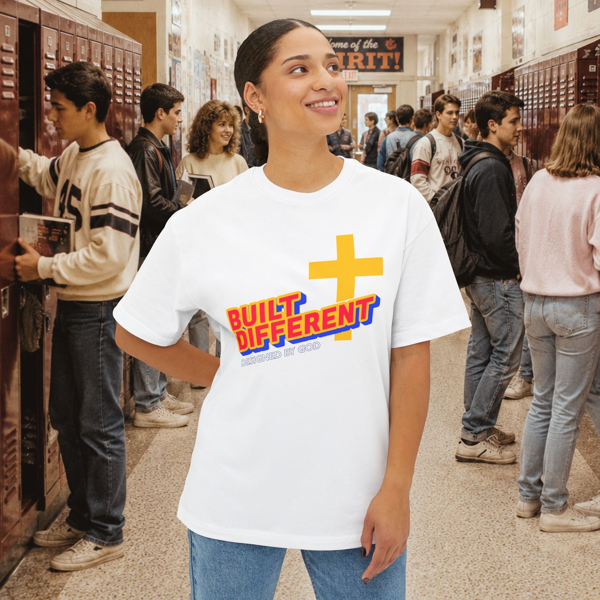Built Different Oversized Boxy T‑Shirt
