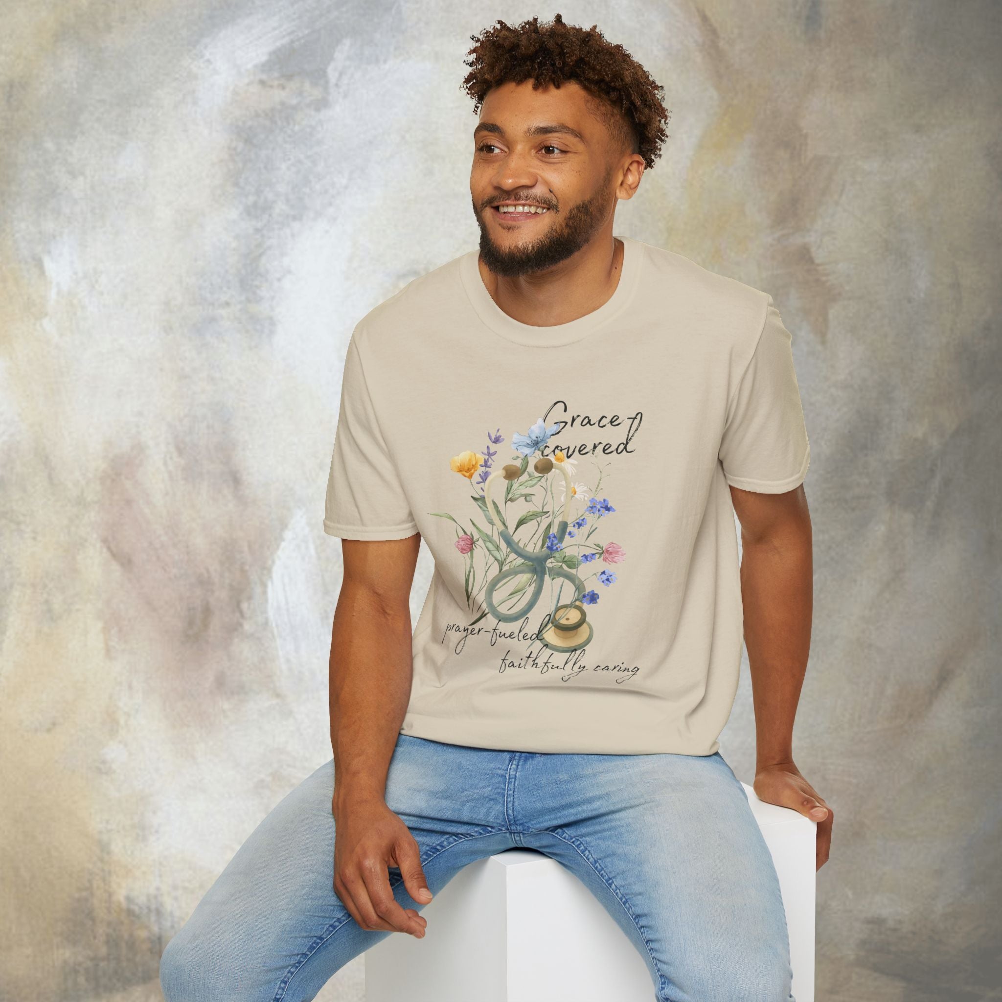 Grace covered, prayer fueled, faithfully caring T-Shirt