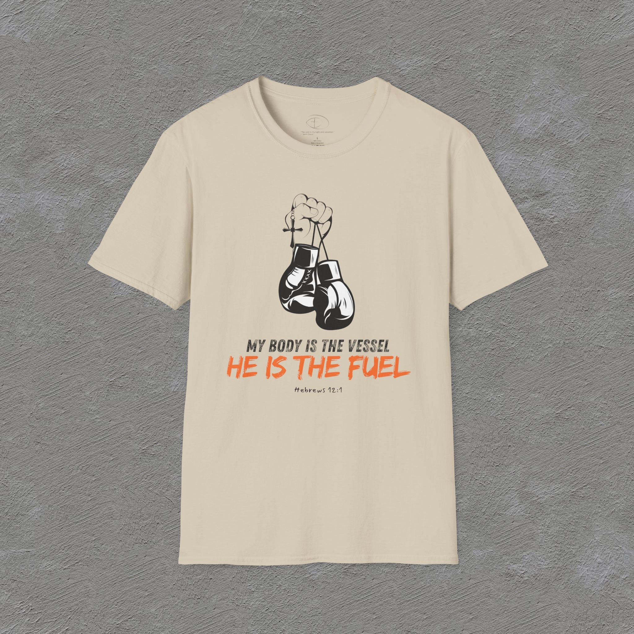 He is the fuel - Hebrews 12:1 T-shirt