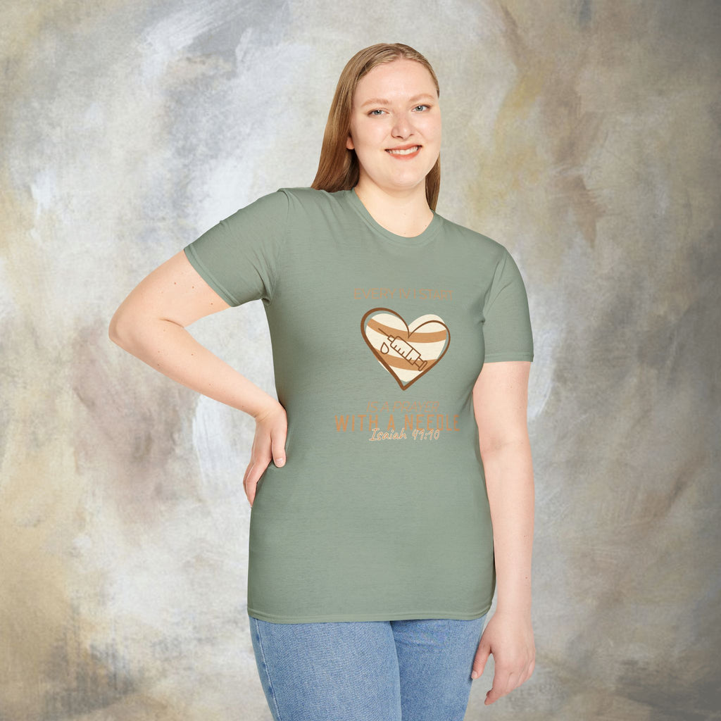 The prayer with a needle T-shirt