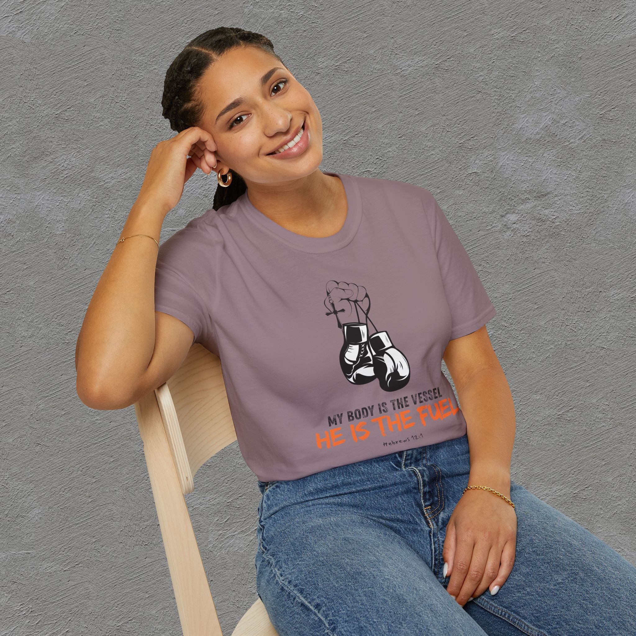 He is the fuel - Hebrews 12:1 T-shirt
