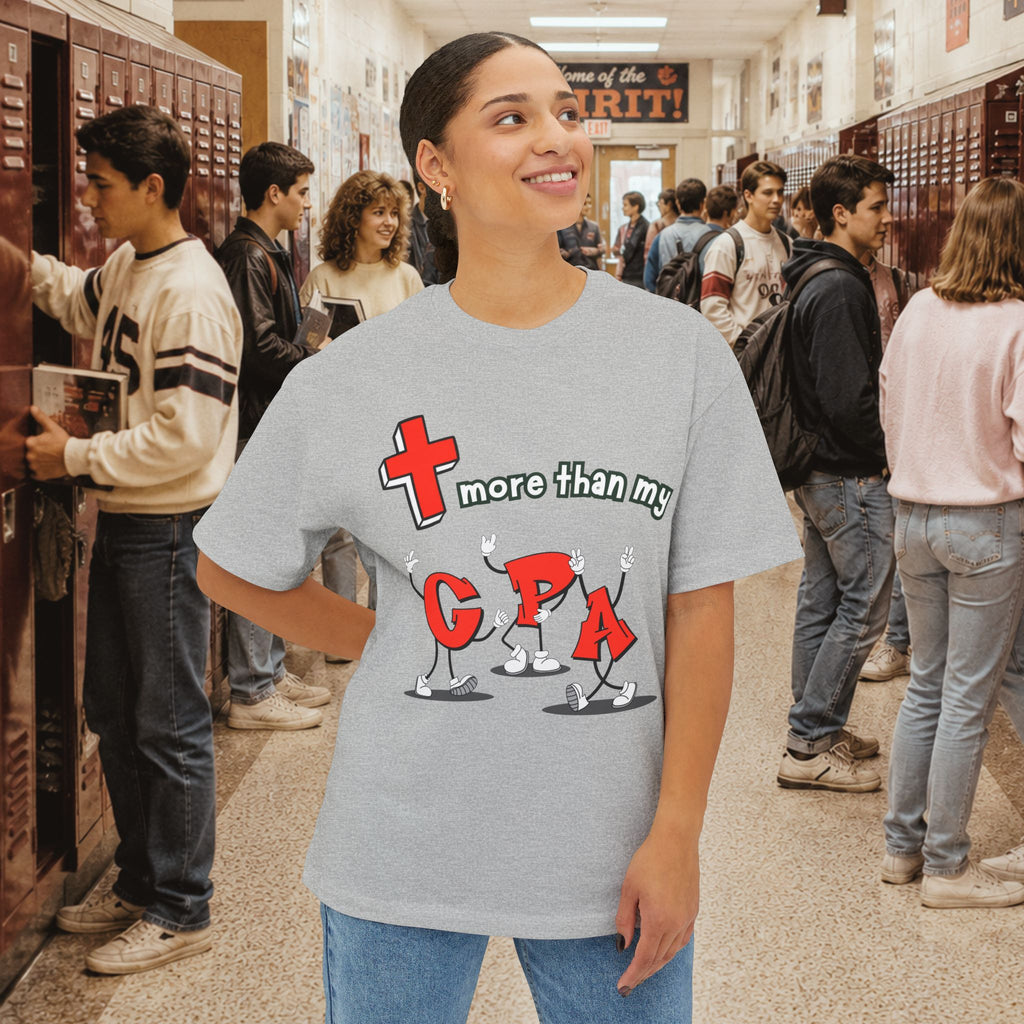 More Than My GPA Oversized Boxy T-Shirt