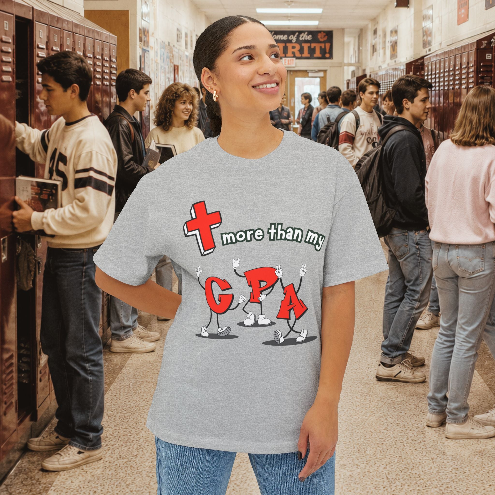 More Than My GPA Oversized Boxy T-Shirt