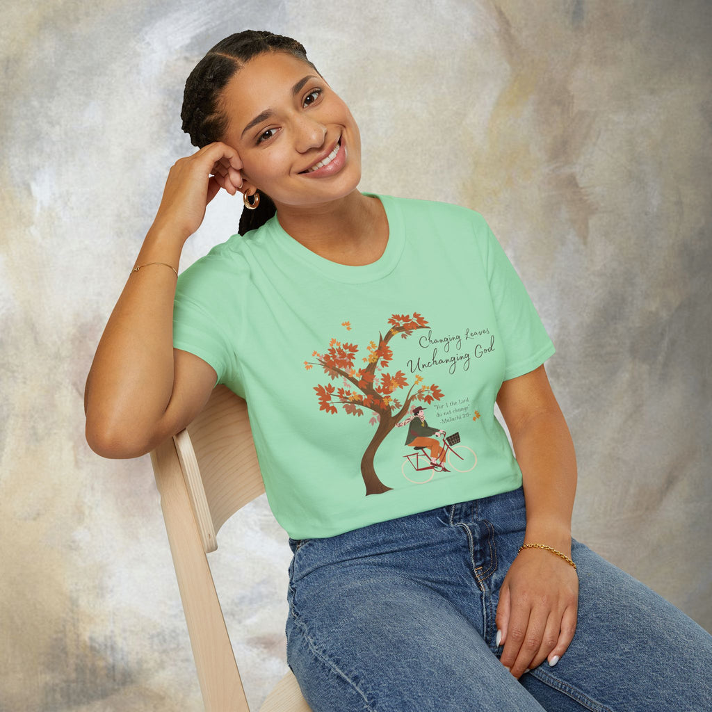"Changing Leaves, Unchanging God" T-Shirt