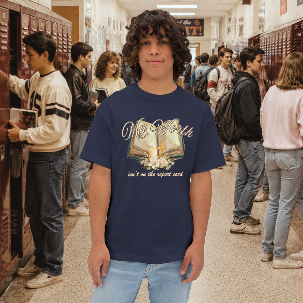 My Worth Isn’t on the Report Card Oversized T-Shirt