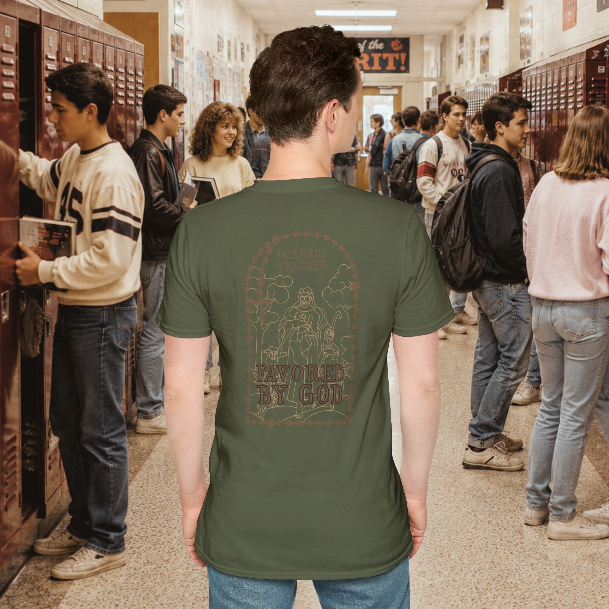 Faith Within T-Shirt — Inspirational Christian Script Tee