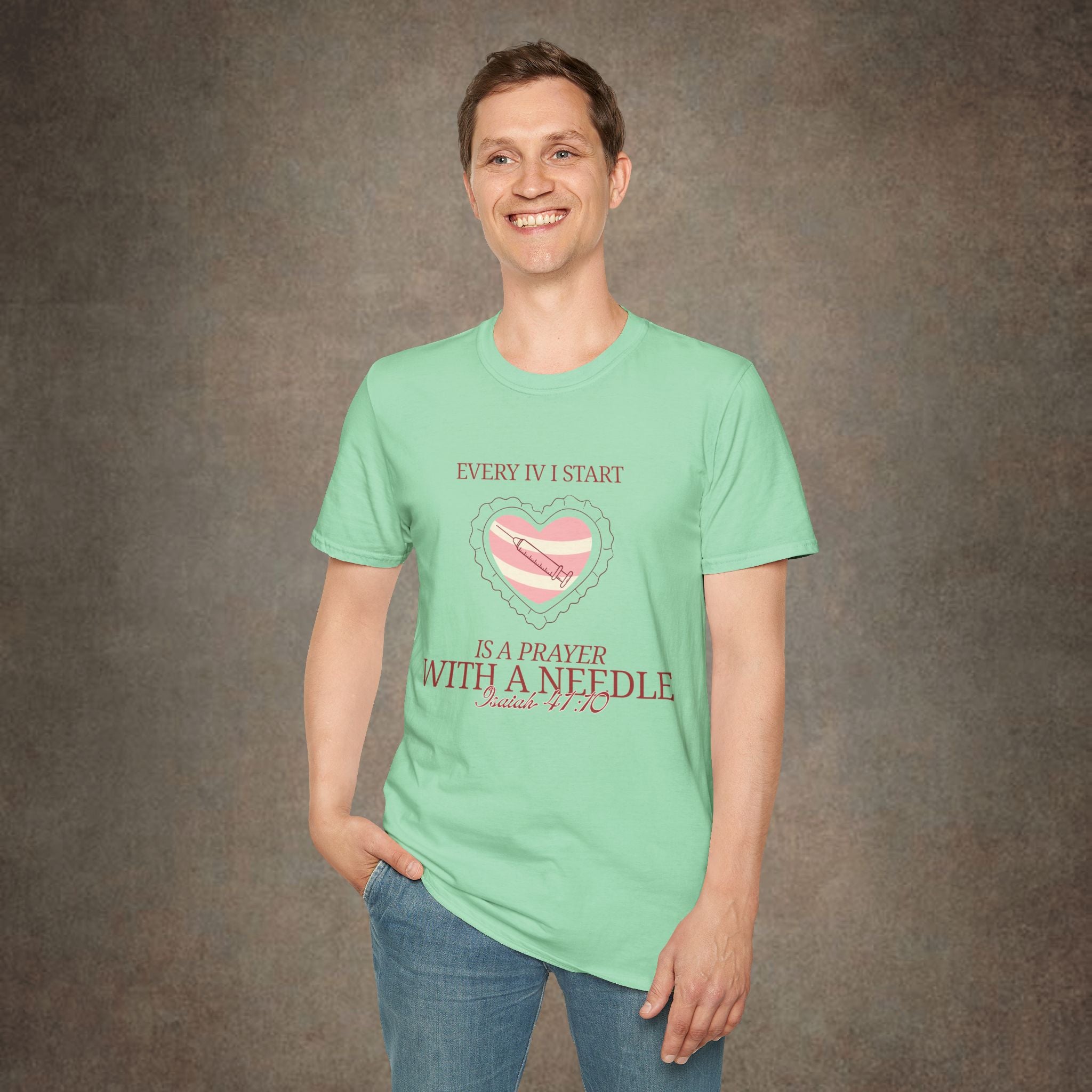 The Prayer with a needle - Isaiah 41:10 T-Shirt