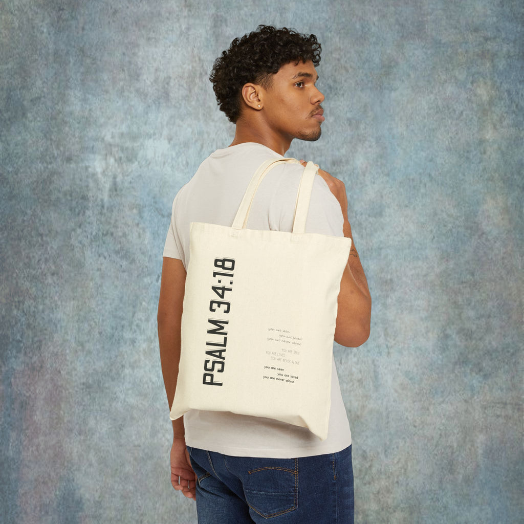 Psalm 34:18 Tote Bag