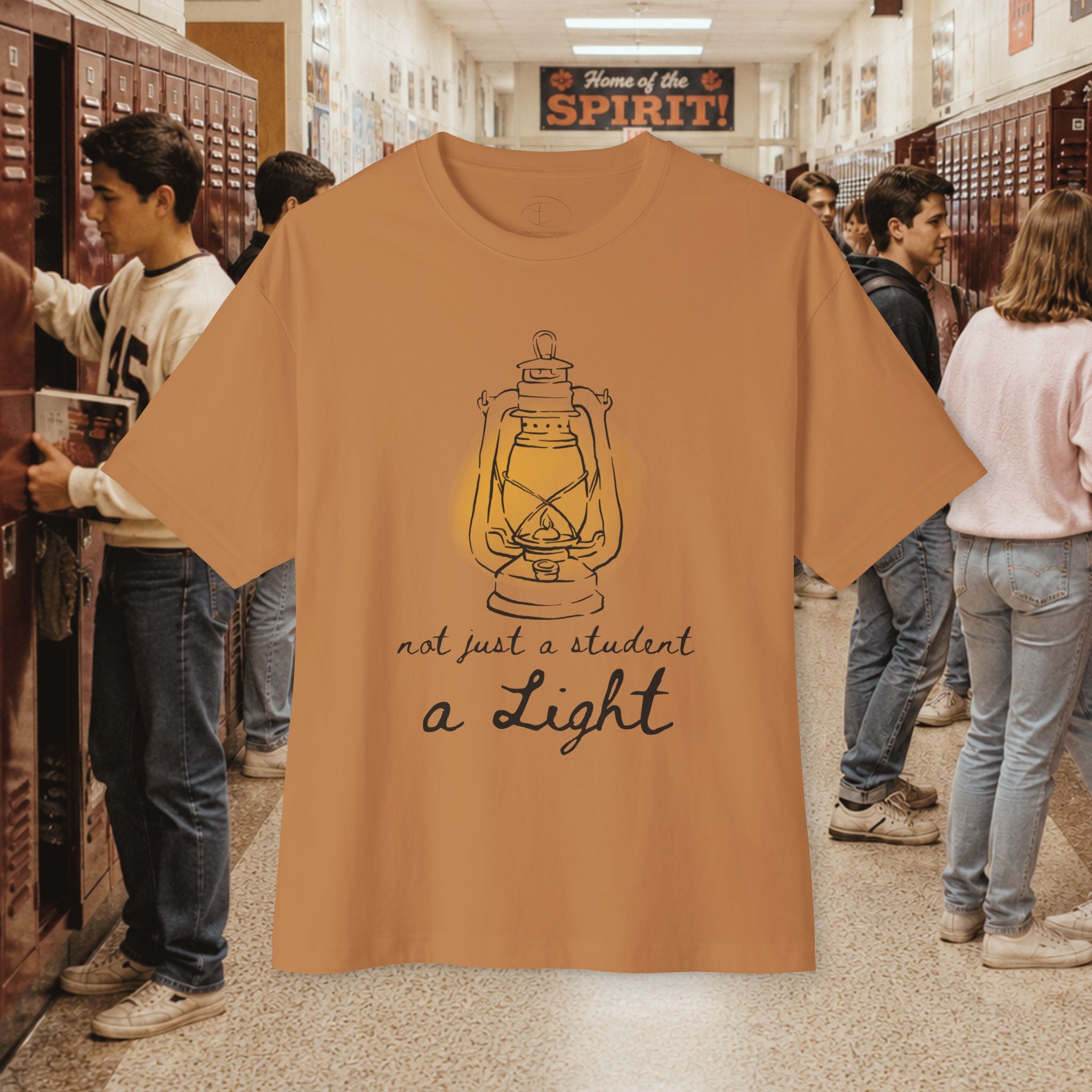 "Not Just a Student, a Light" Oversized Boxy Shirt