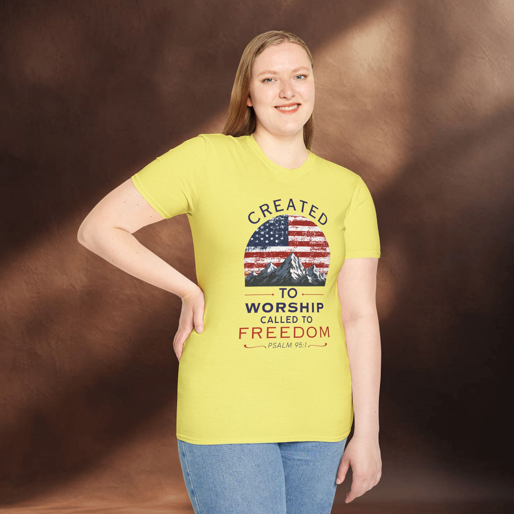 Created to worship called to freedom T-Shirt