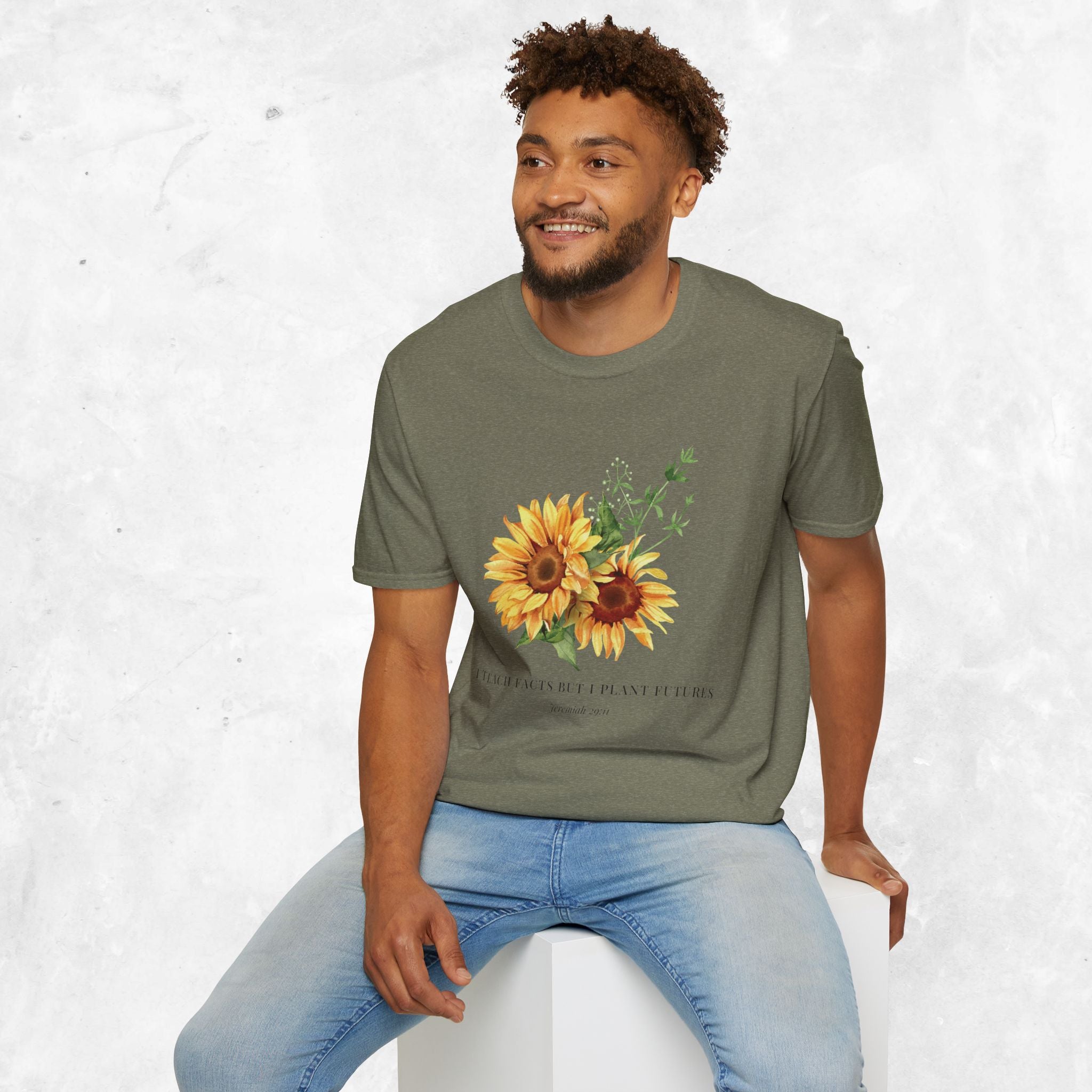 Jeremiah 29:11 T-shirt - Sunflower front
