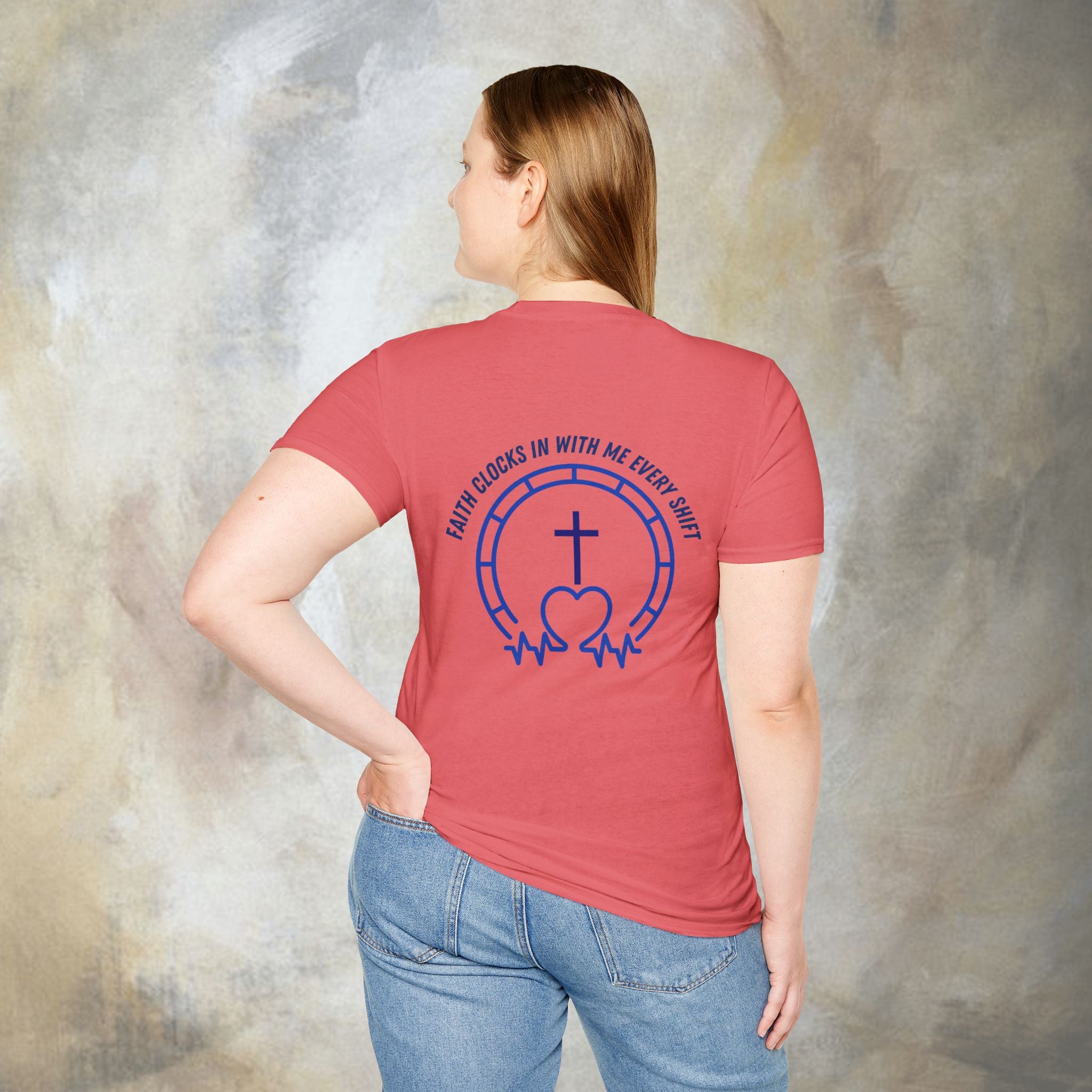 Faith clocks in with me every shift T-Shirt