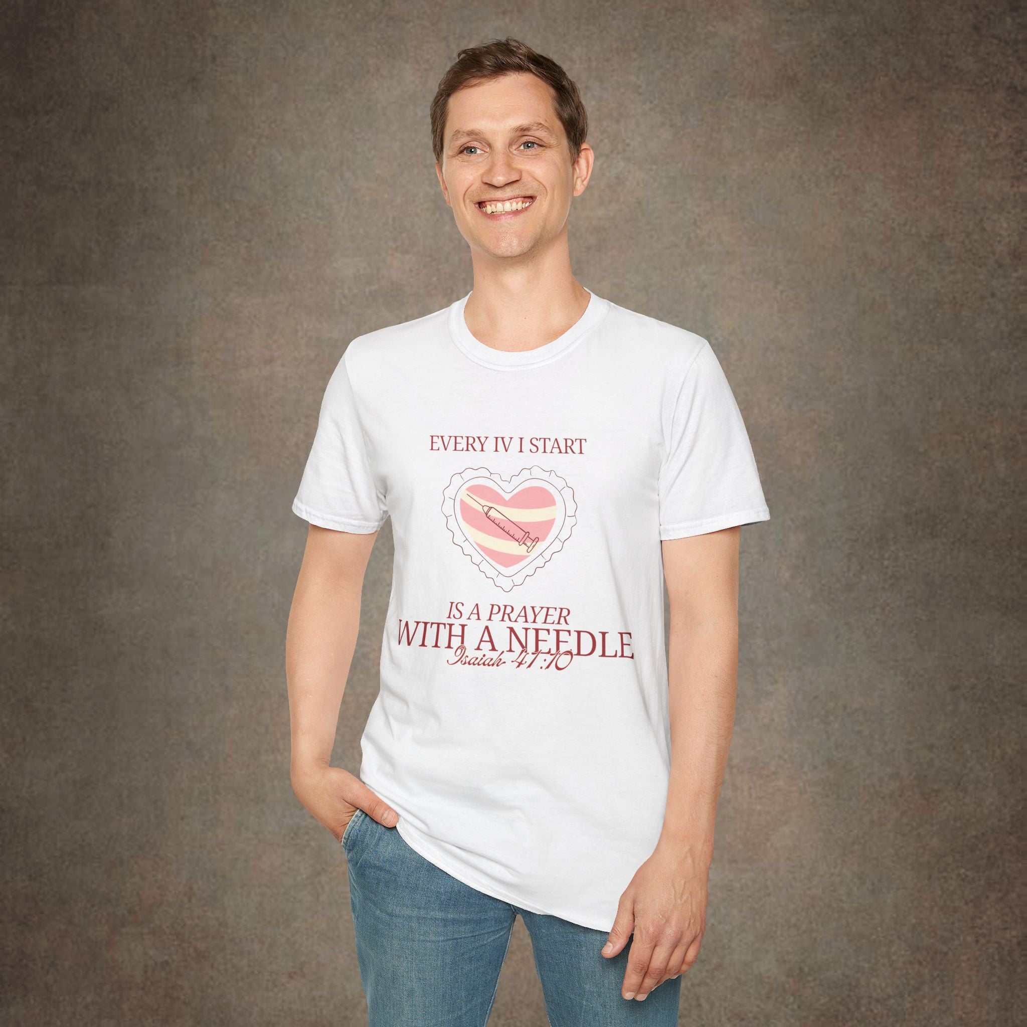 The Prayer with a needle - Isaiah 41:10 T-Shirt