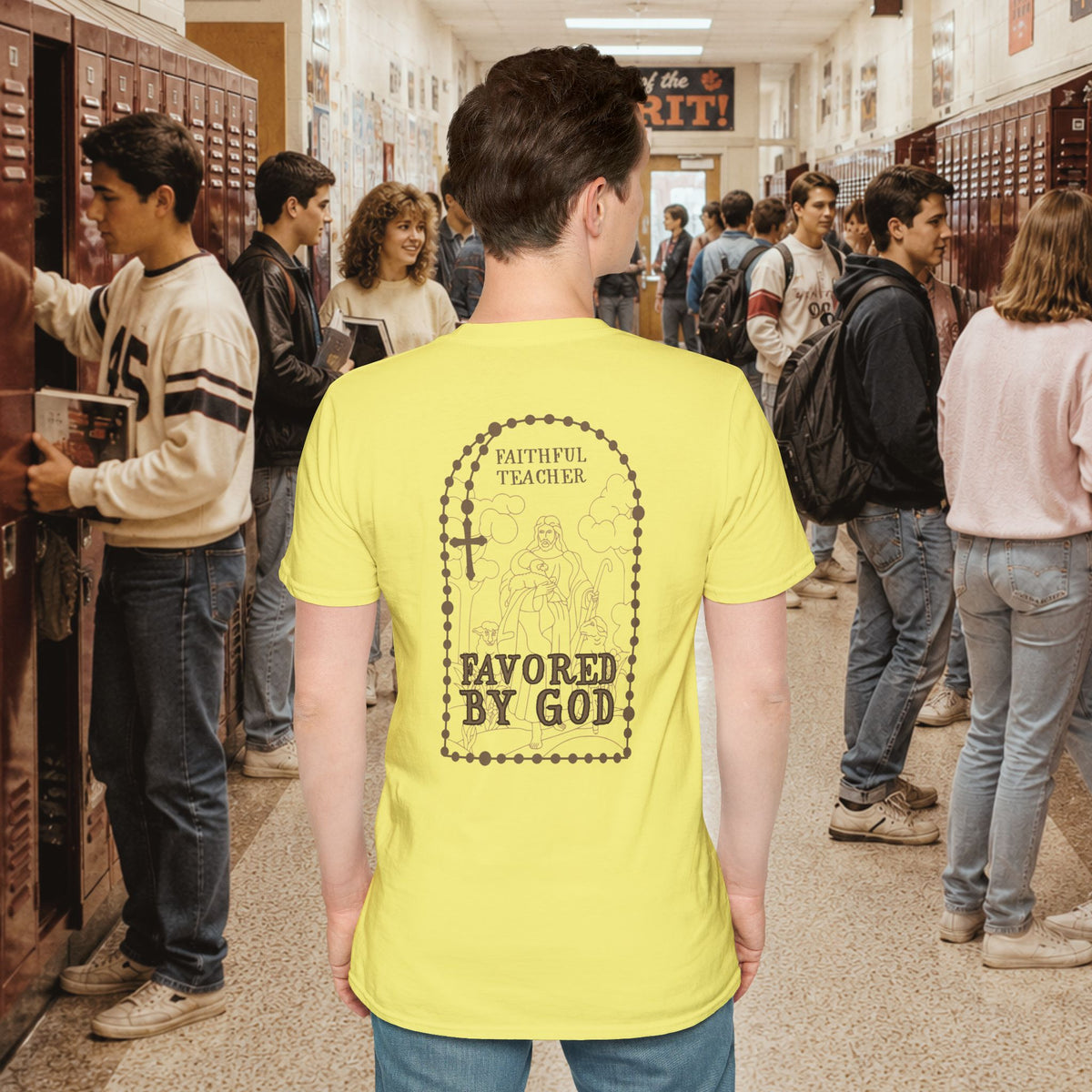 Faithful Teacher, Favored by God T-Shirt