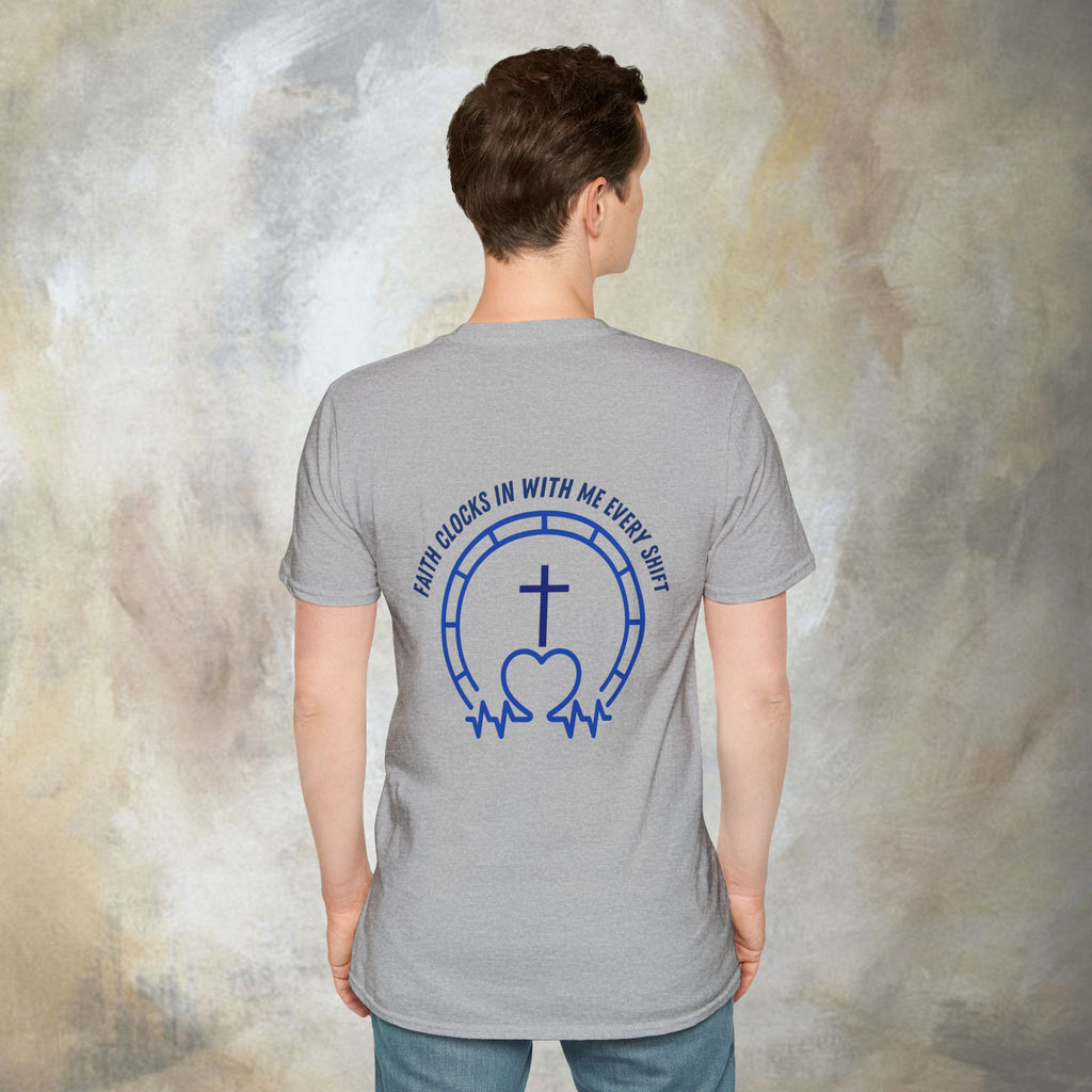 Faith clocks in with me every shift T-Shirt