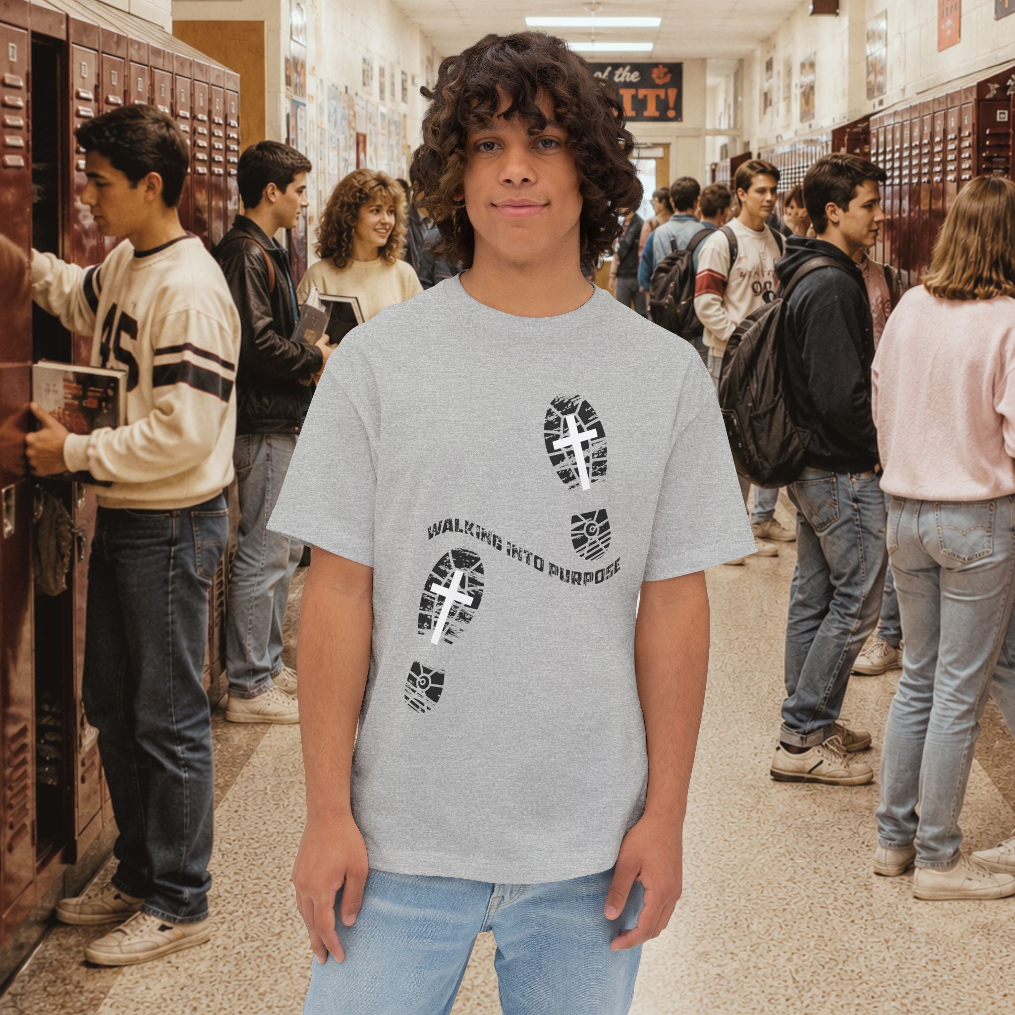 Walk Into Purpose Oversized Boxy T-Shirt