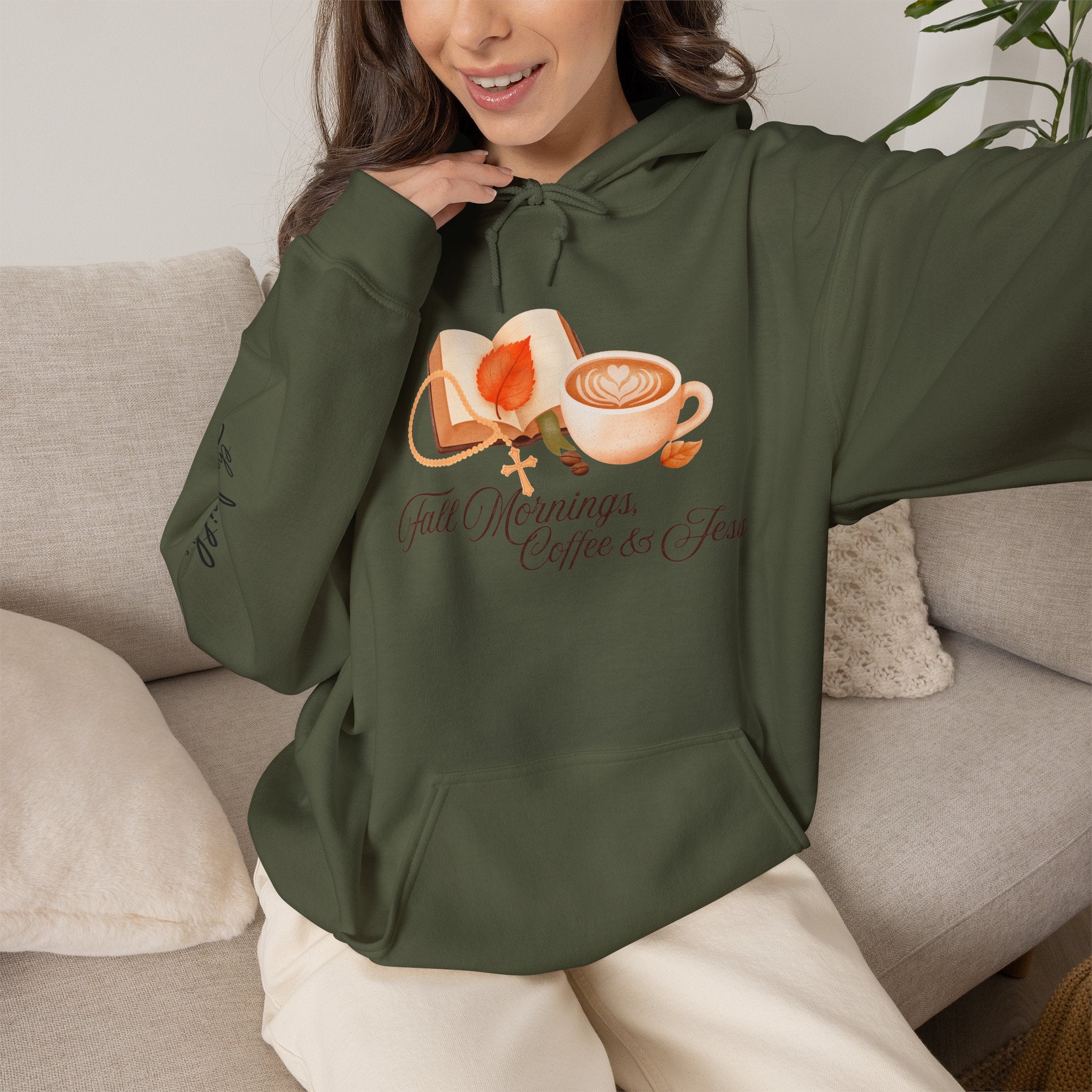 Fall Mornings: Coffee & Jesus Hoodie