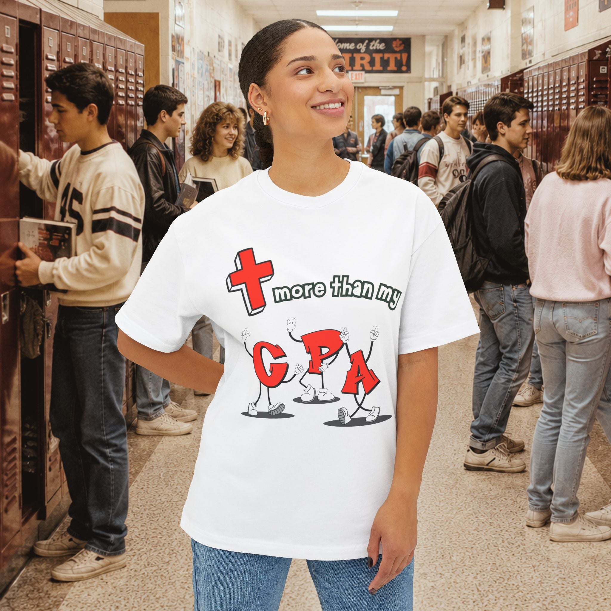 More Than My GPA Oversized Boxy T-Shirt