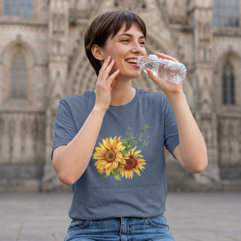 Jeremiah 29:11 T-shirt - Sunflower front