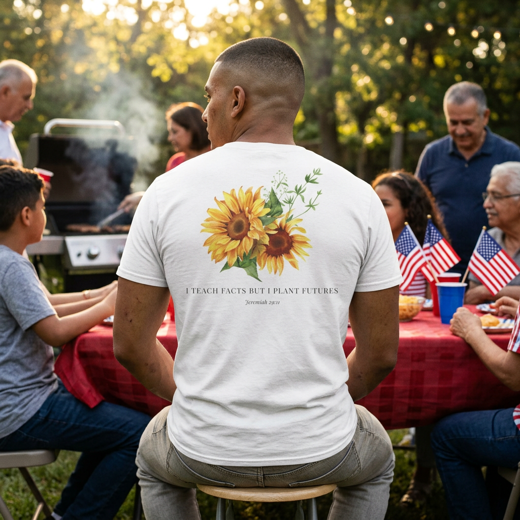 Jeremiah 29:11 T-shirt - Sunflower Back