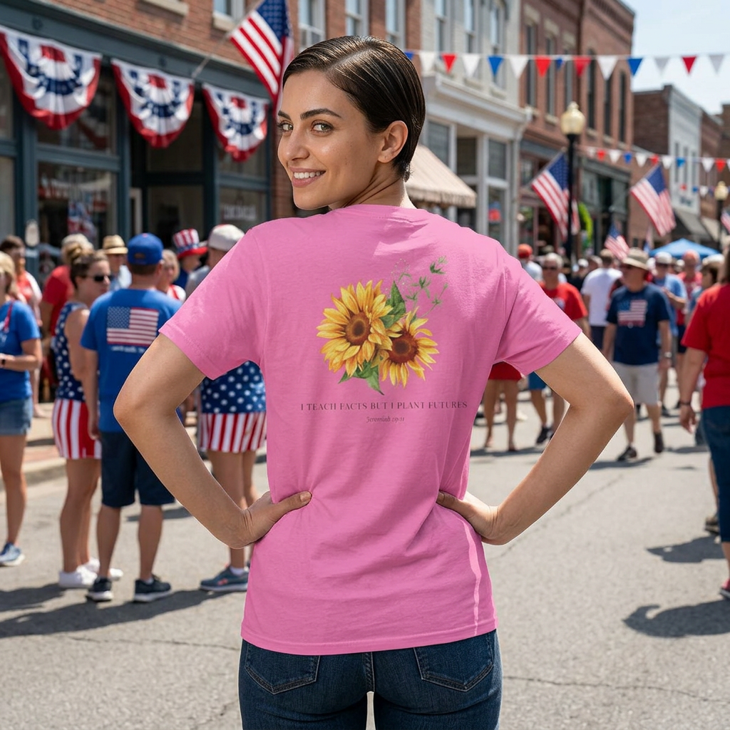 Jeremiah 29:11 T-shirt - Sunflower Back