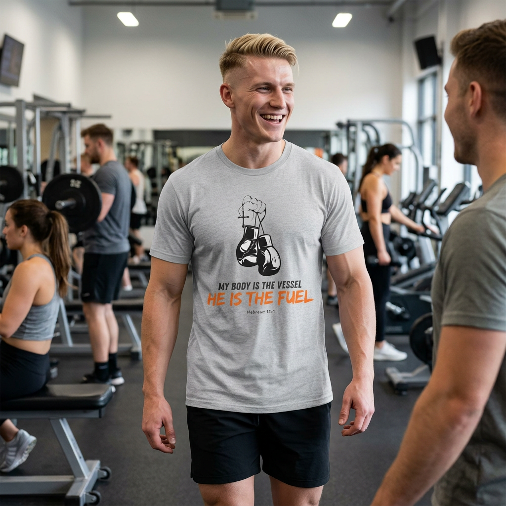 He is the fuel - Hebrews 12:1 T-shirt