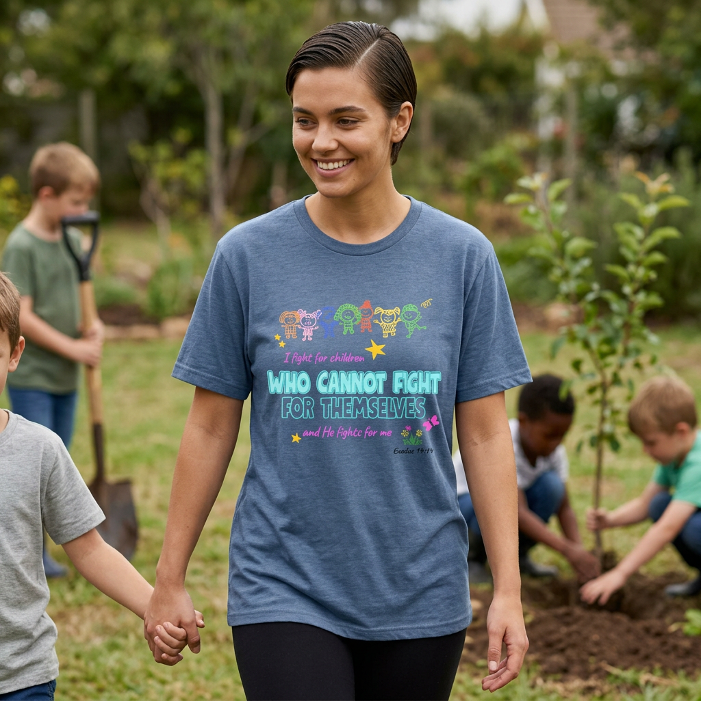 I Fight for Children Who Cannot Fight for Themselves, and He Fights for Me T-Shirt