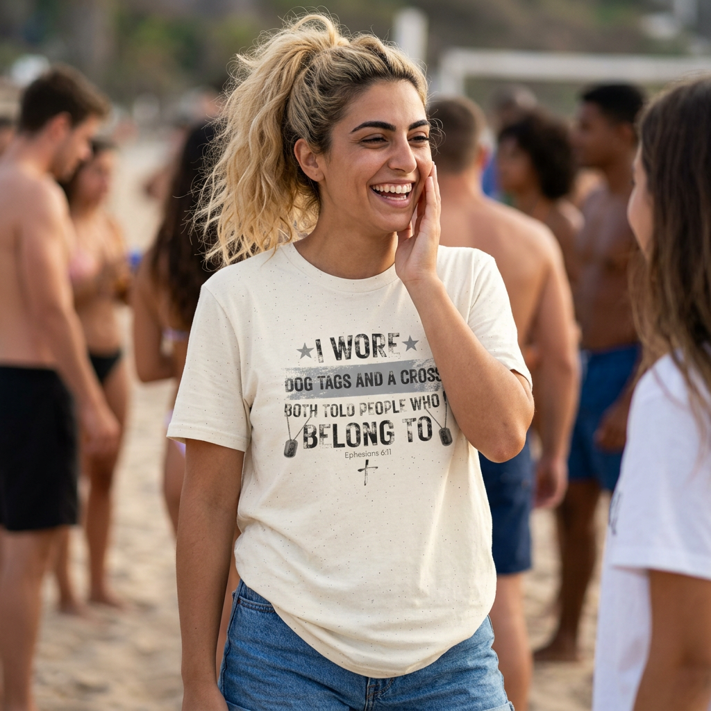 I Wore Dog Tags and a Cross—Both Told People Who I Belong To T-Shirt