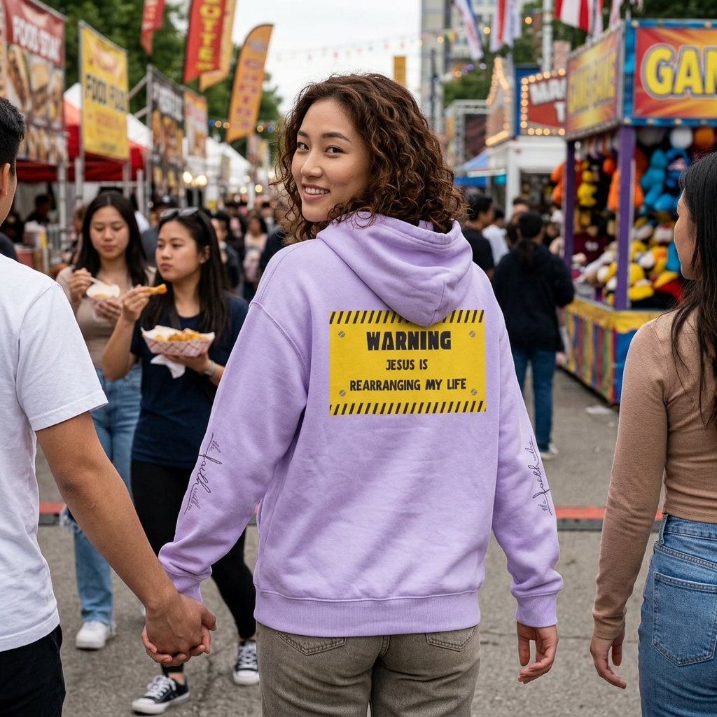 Warning: Jesus Is Rearranging My Life Hoodie