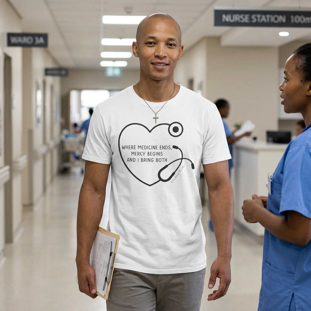Mercy begins - Exodus 15:26 T-Shirt