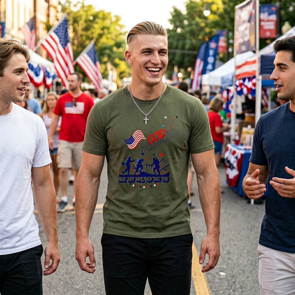 God Bless our heroes T-Shirt