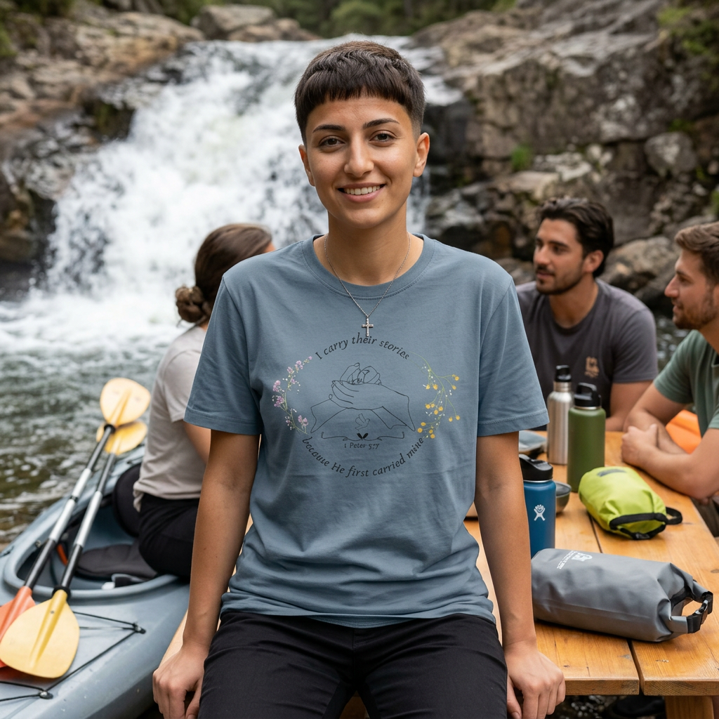 I Carry Their Stories Because He First Carried Mine T-shirt