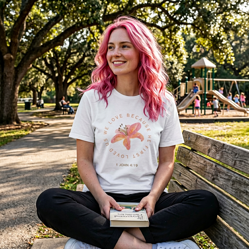 We Love Because He First Loved Us T-Shirt